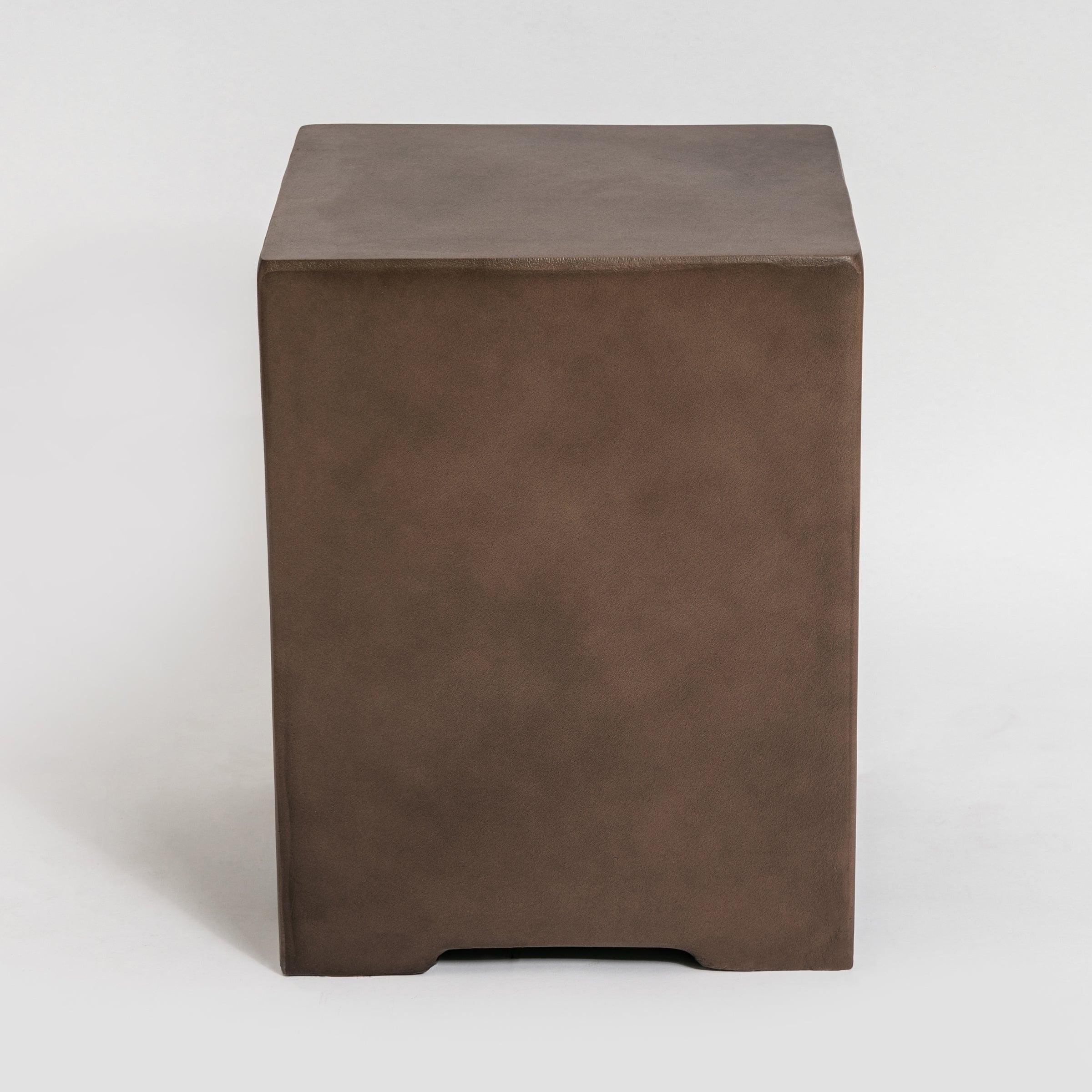 Outdoor Propane Tank Cover Gas Tank Holder Hideaway Side Table Outdoor Concrete Corner Table-Brown