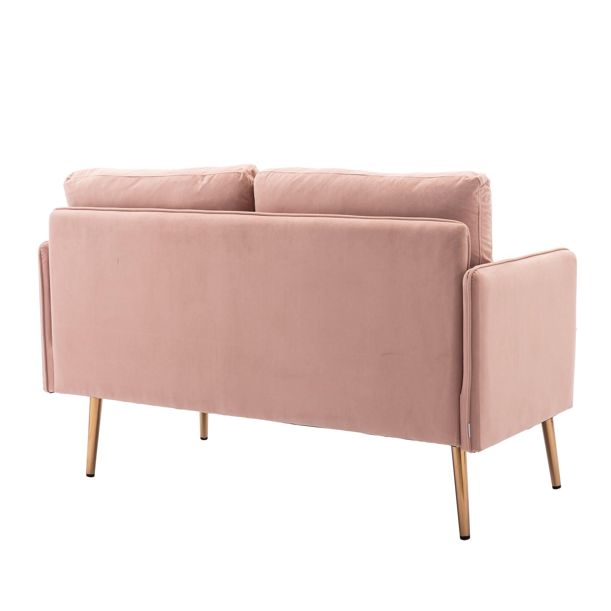 Velvet  Sofa , Accent sofa .loveseat sofa with Stainless feet