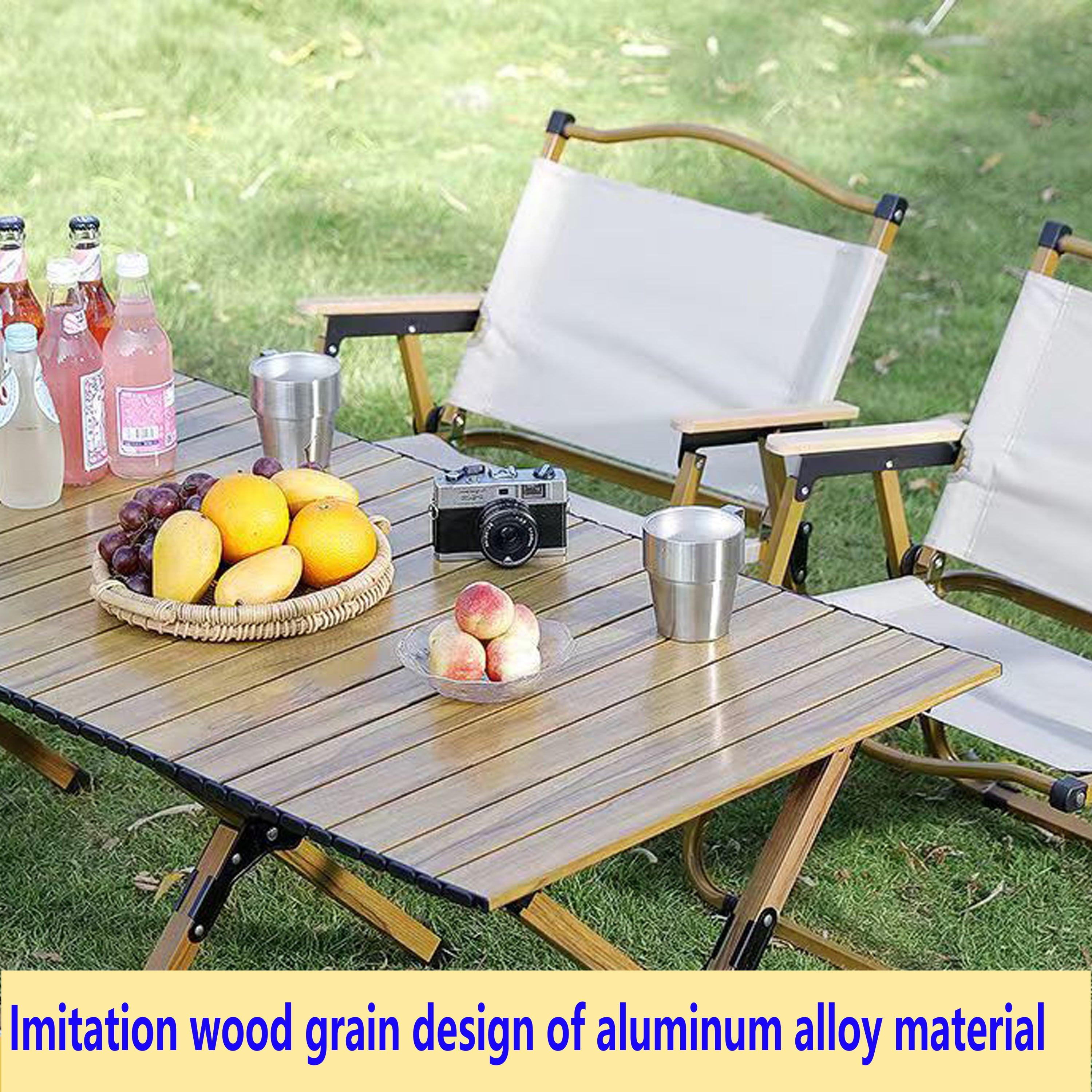 Portable Picnic Table With Solid Folding X-shaped Frame