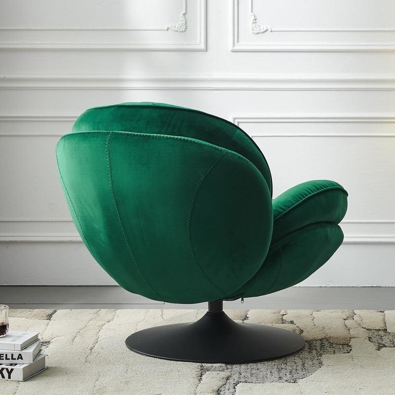 Swivel Leisure chair lounge chair velvet green color