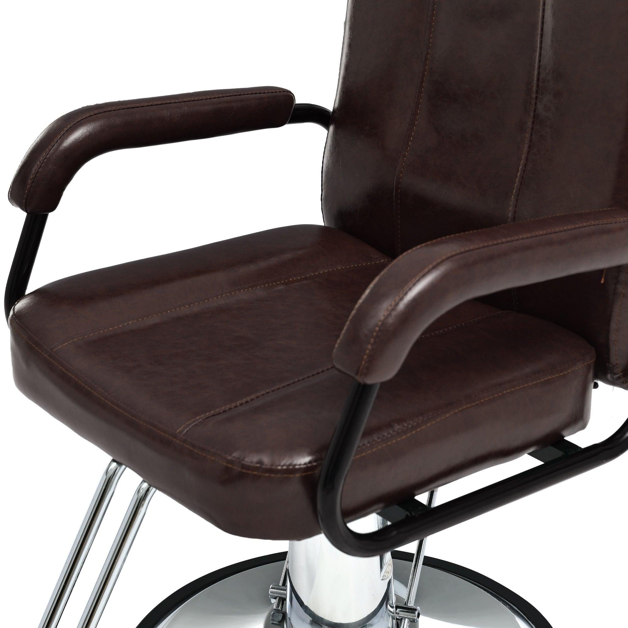 Deluxe Reclining Barber Chair with Heavy-Duty Pump for Beauty Salon Tatoo Spa Equipment