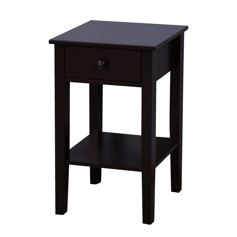 Brown Bathroom Floor-standingStorage Table with a Drawer image