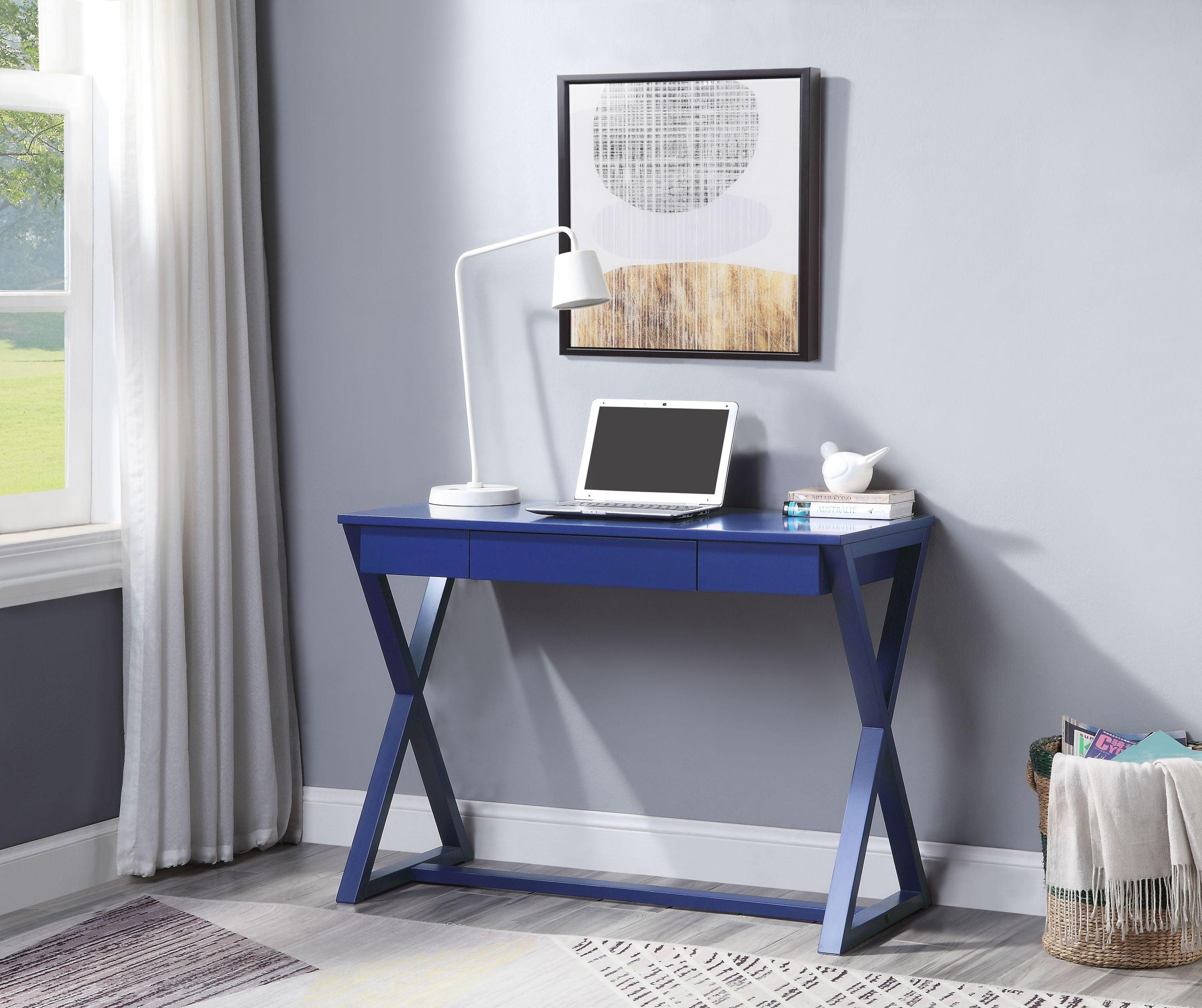 ACME Nalo Writing Desk, Twilight Blue Finish OF00173 image