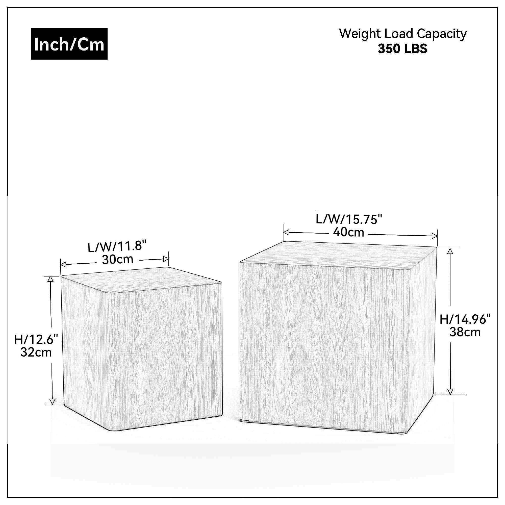 MDF Nesting table/side table/coffee table/end table for living room,office,bedroom Black