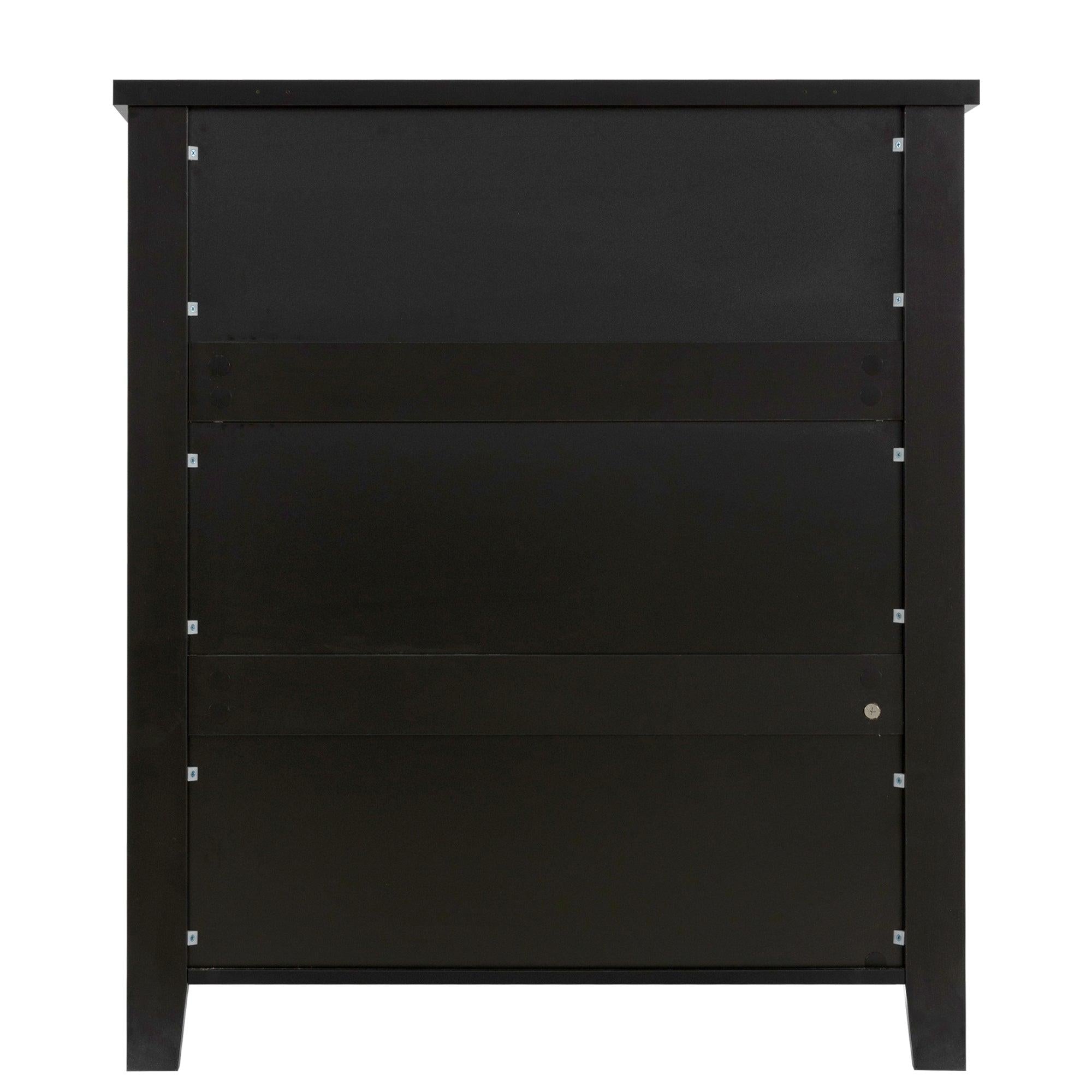 DRAWER DRESSER CABINET，BAR CABINET, storge cabinet, lockers, retro shell-shaped handle, can be placed in the living room, bedroom, dining room, black