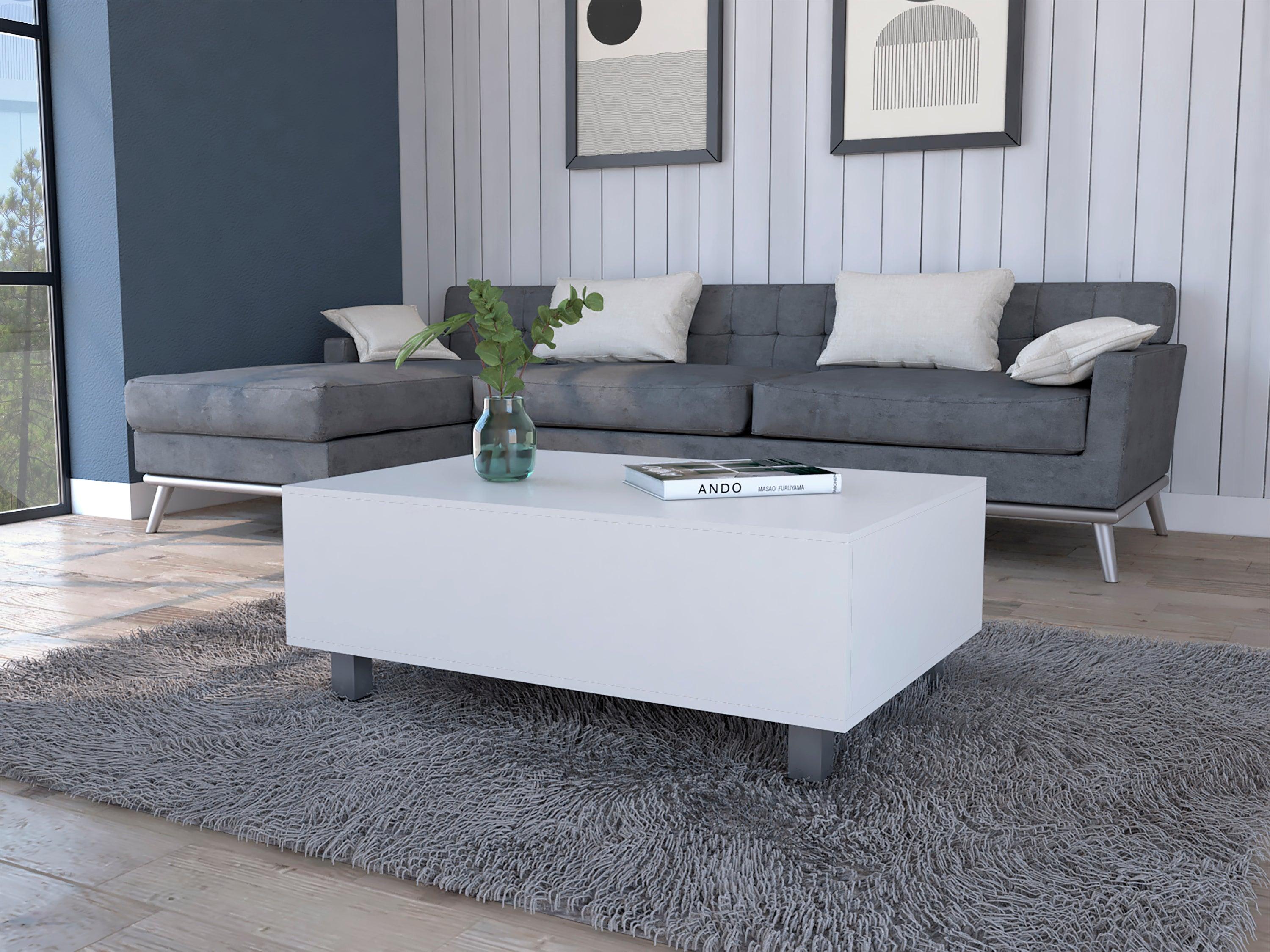 Tilton Rectangle Lift Top  Coffee Table White image