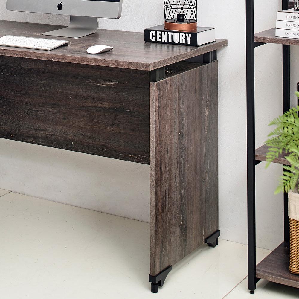 Urban Farmhouse Composite Wood Writing Desk in Rustic Gray