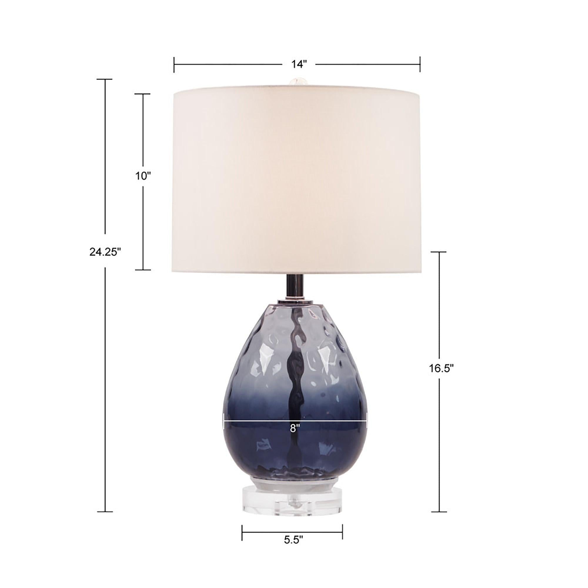 Borel Ombre Glass Table Lamp