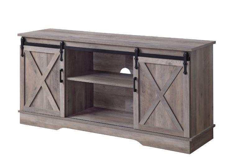 ACME Bennet TV Stand, Gray Finish 91855