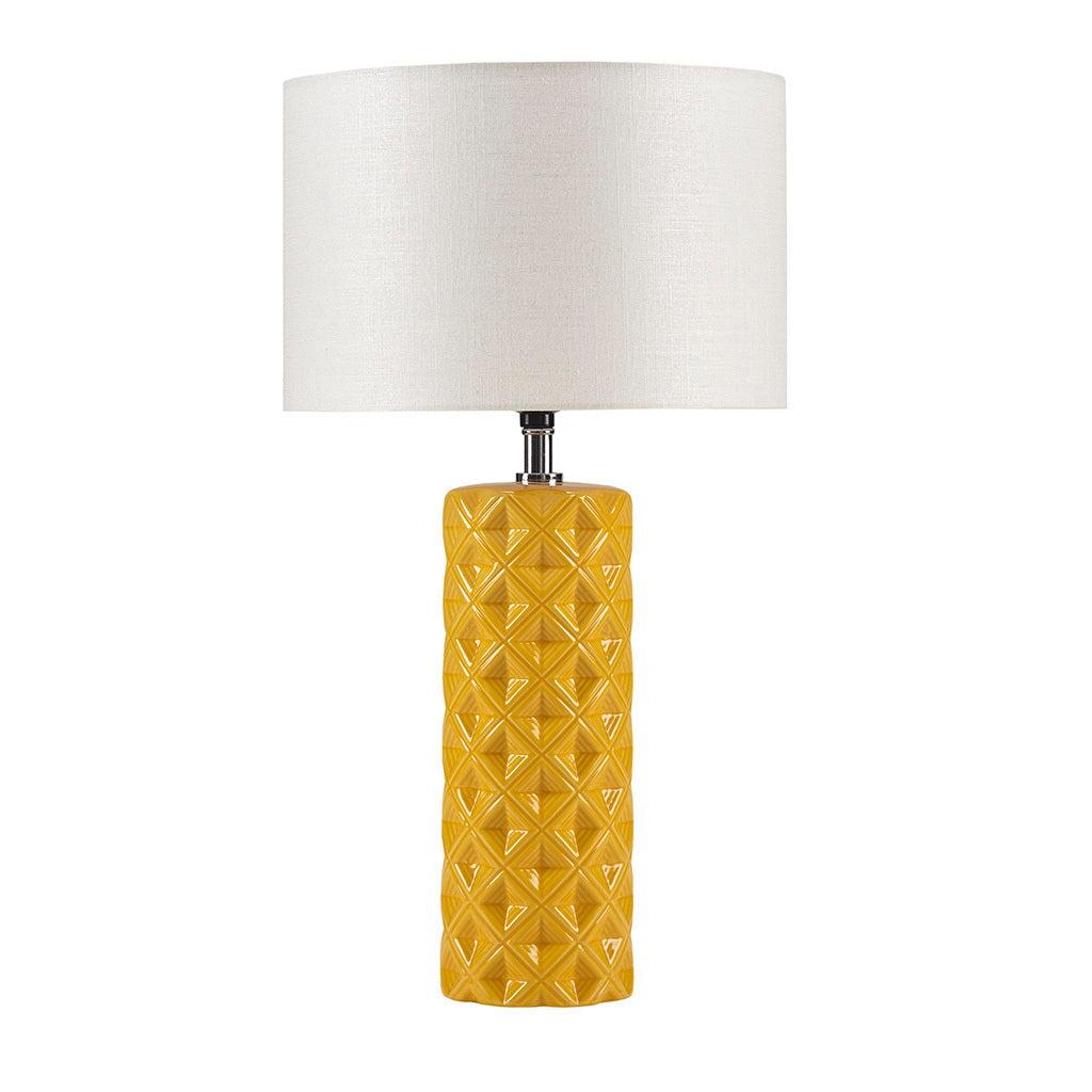 Macey Geometric Ceramic Table Lamp