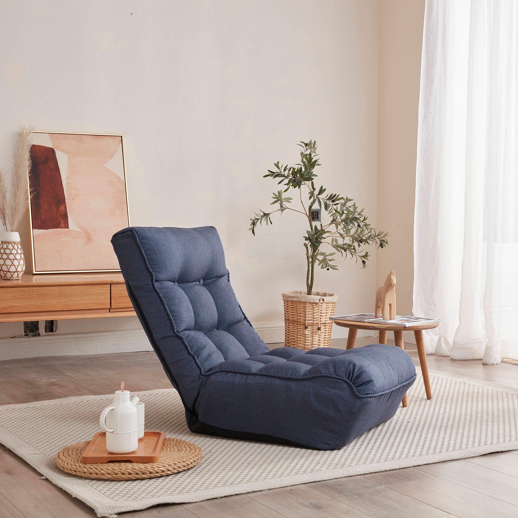 Single sofa reclining chair Japanese chair lazy sofa tatami balcony reclining chair leisure sofa adjustable chair