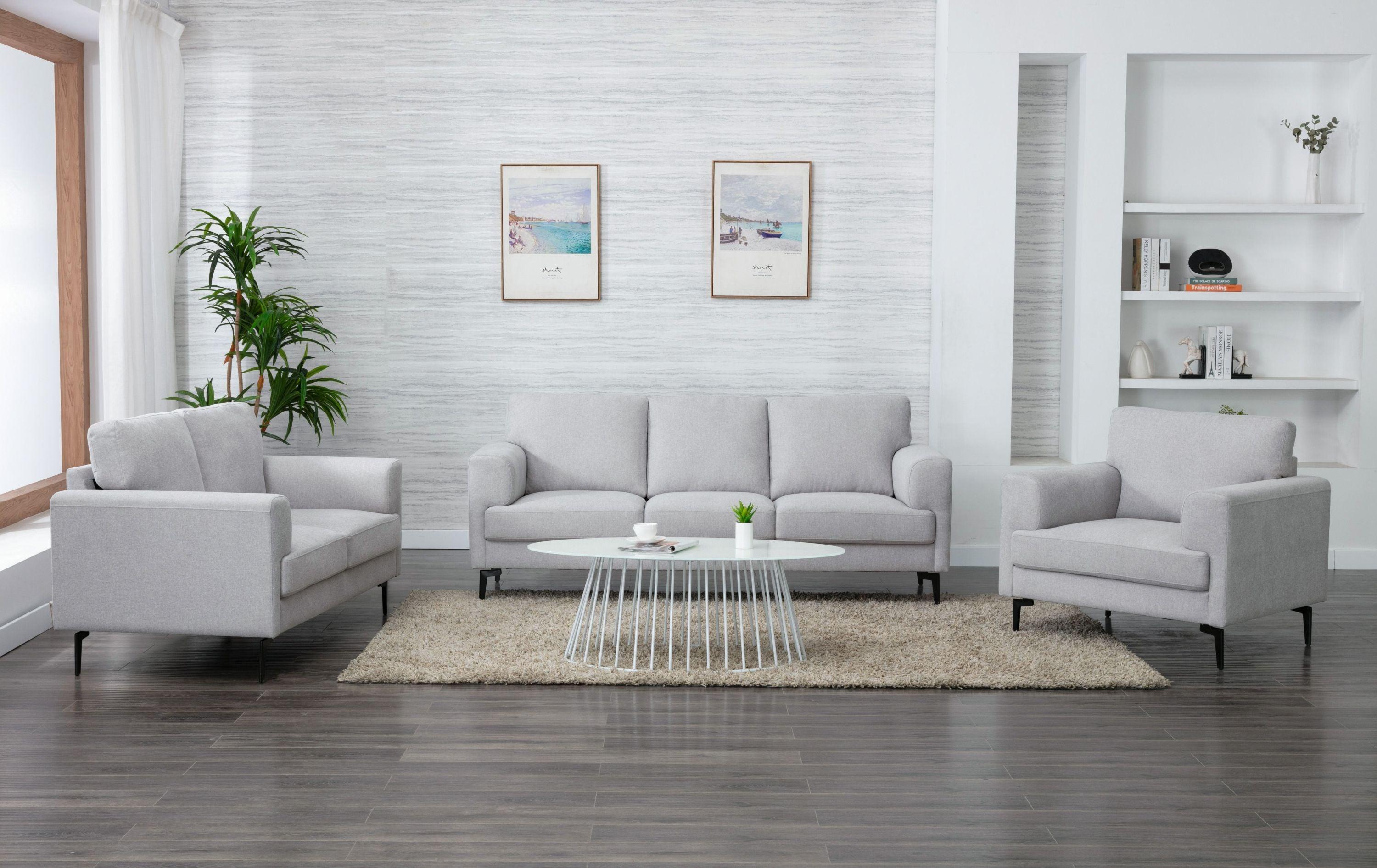 ACME Kyrene Sofa, Light Gray Linen 56925