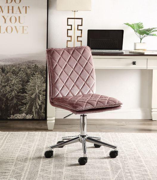 ACME Aestris Office Chair, Pink Velvet 93072 image