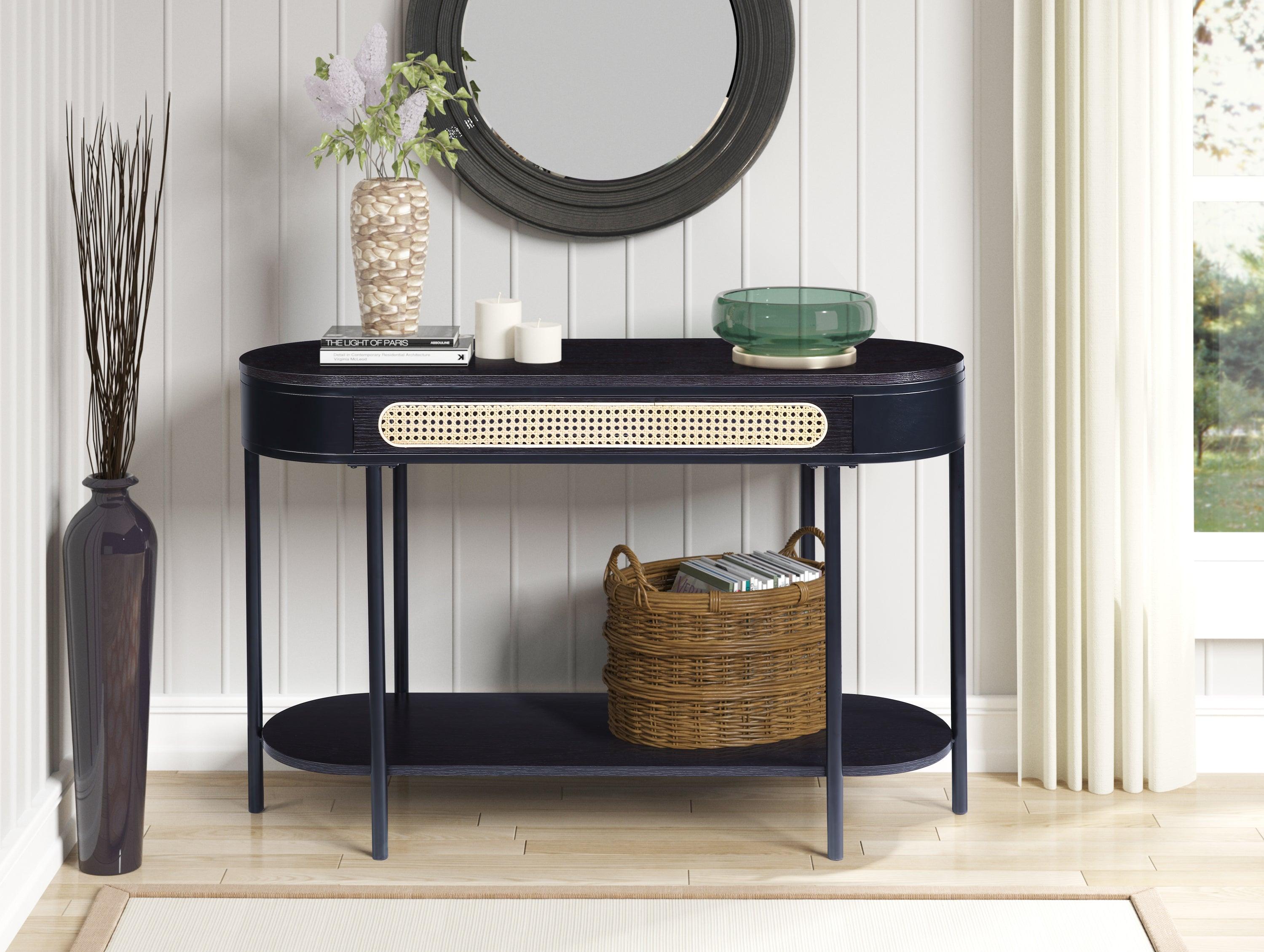 ACME Colson Sofa Table, Black Finish  LV01078 image