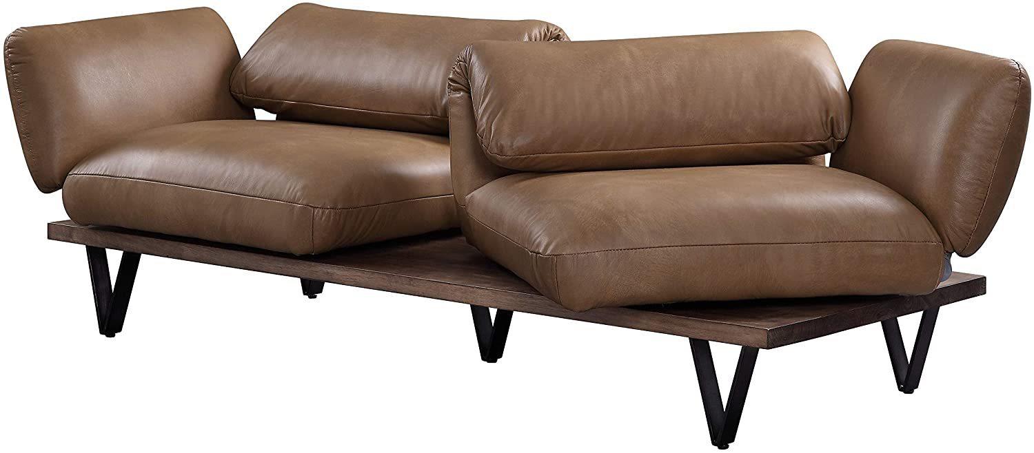 ACME Narech Sofa, Nutmeg Top Grain Leather 55065