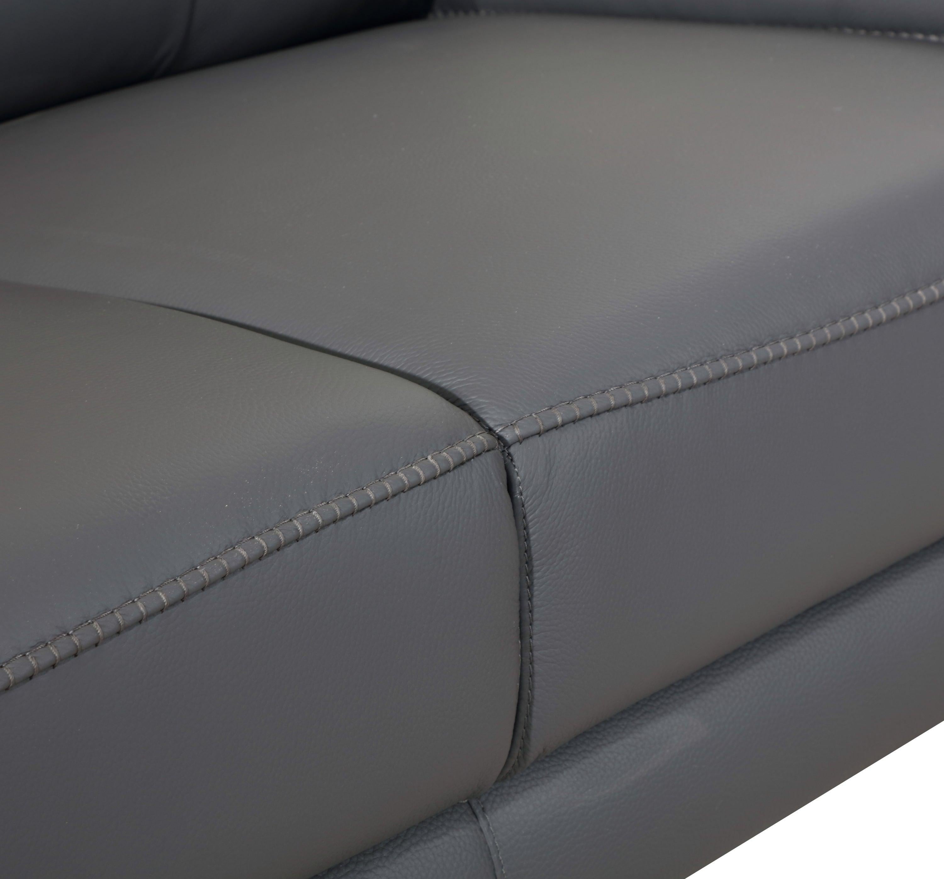 Global United Top Grain Italian Leather Sofa