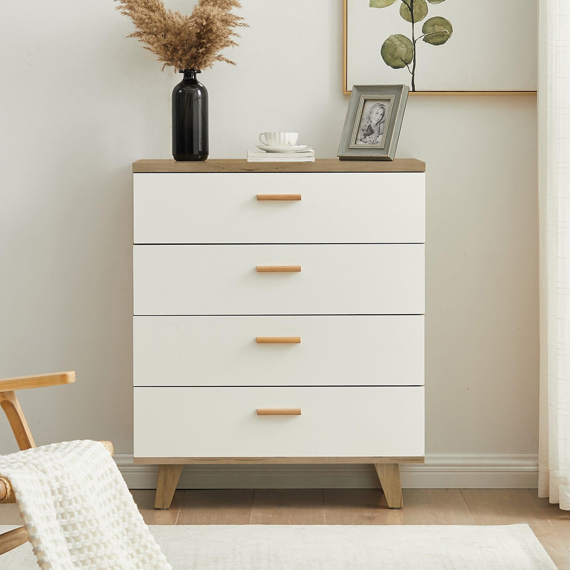 DRAWER DRESSER CABINET，BAR CABINET, storge cabinet, solid wood handles and foot stand,wood dresser put into living room,bedroom,or dining room image