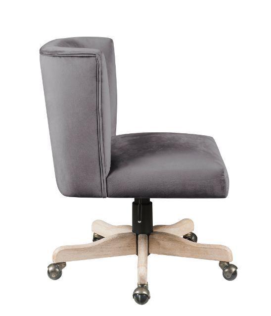 ACME Cliasca Office Chair, Gray Velvet 93073