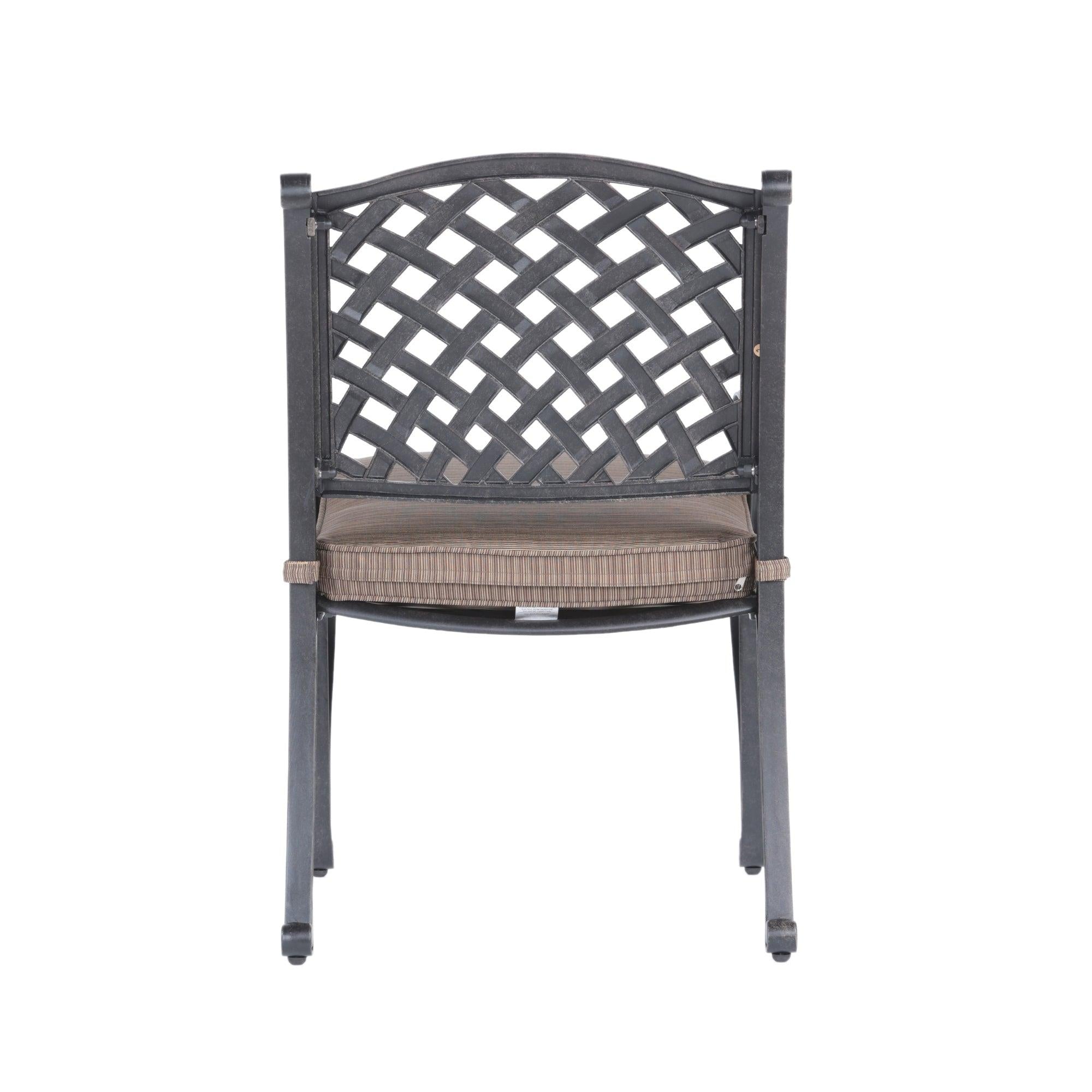 SpartaModern Dining Arm Chair, Dupione Brown