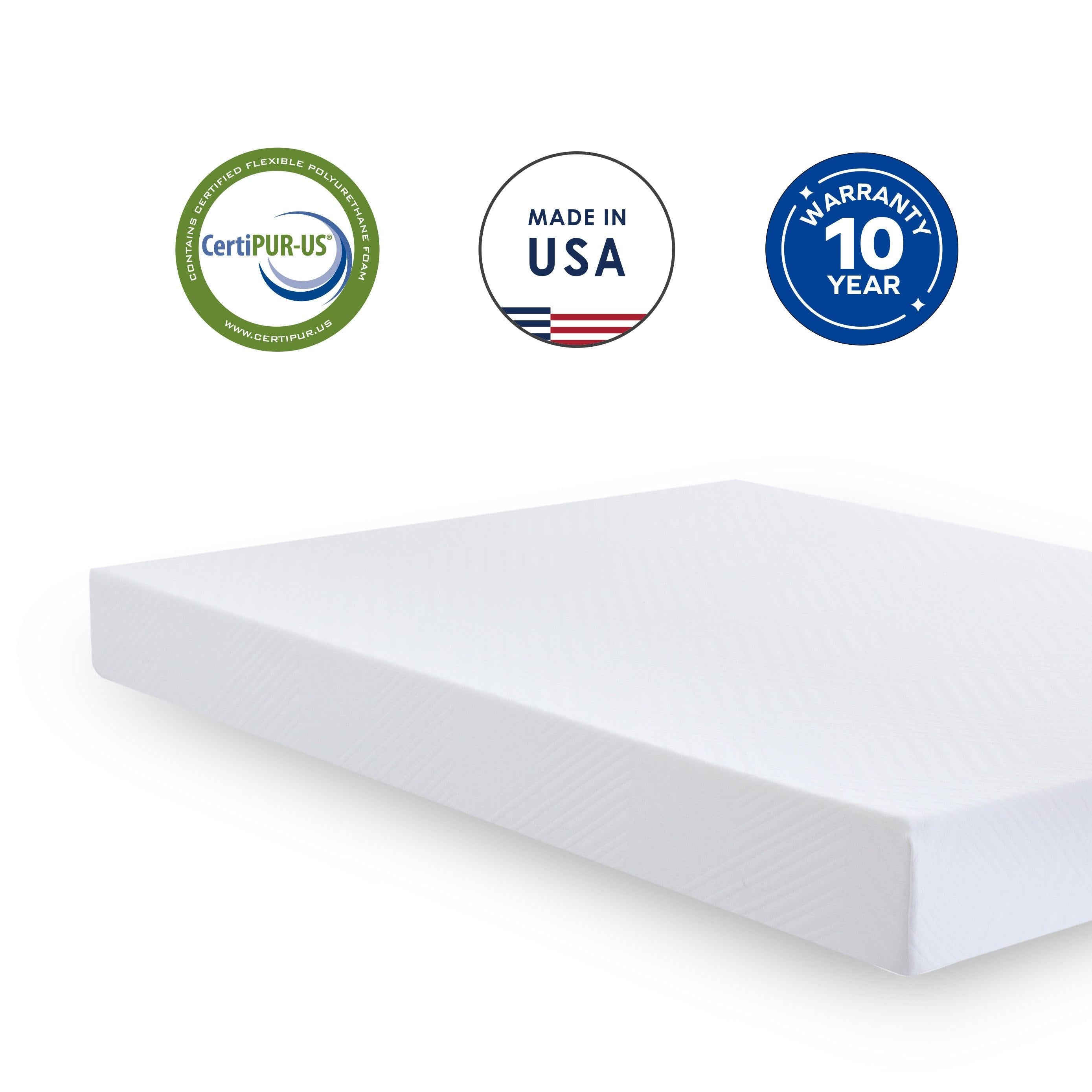 Green Tea Infused Memory Foam Twin Mattress, 8 inch Gel Memory Foam Mattress for a Cool Sleep, Bed in a Box