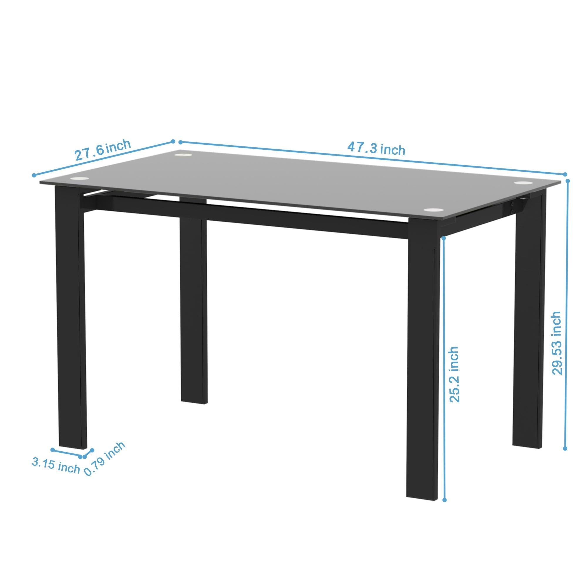 5-piece dining table set, dining table and chair