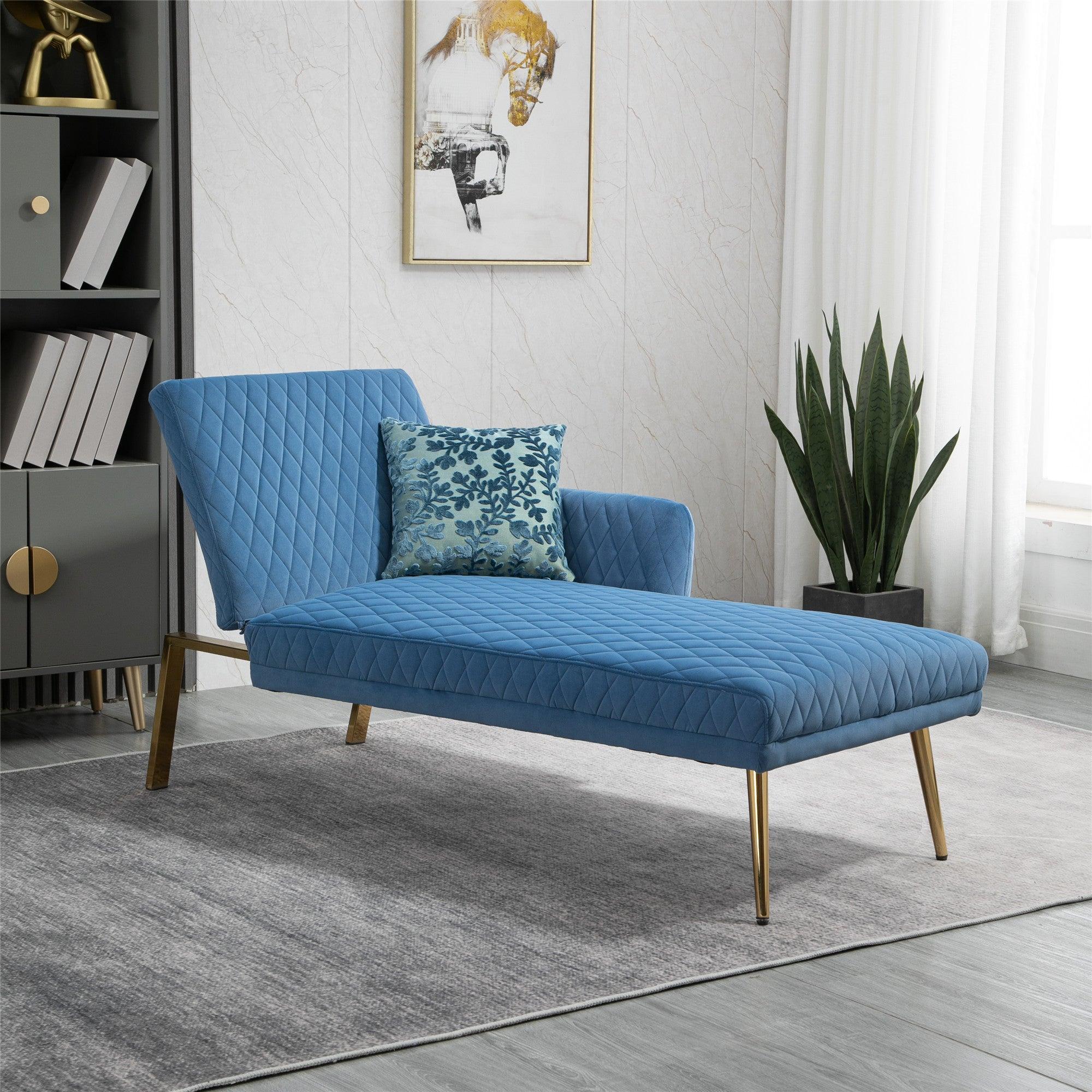 Velvet  Sofa , Accent sofa .loveseat sofa with metal feet image