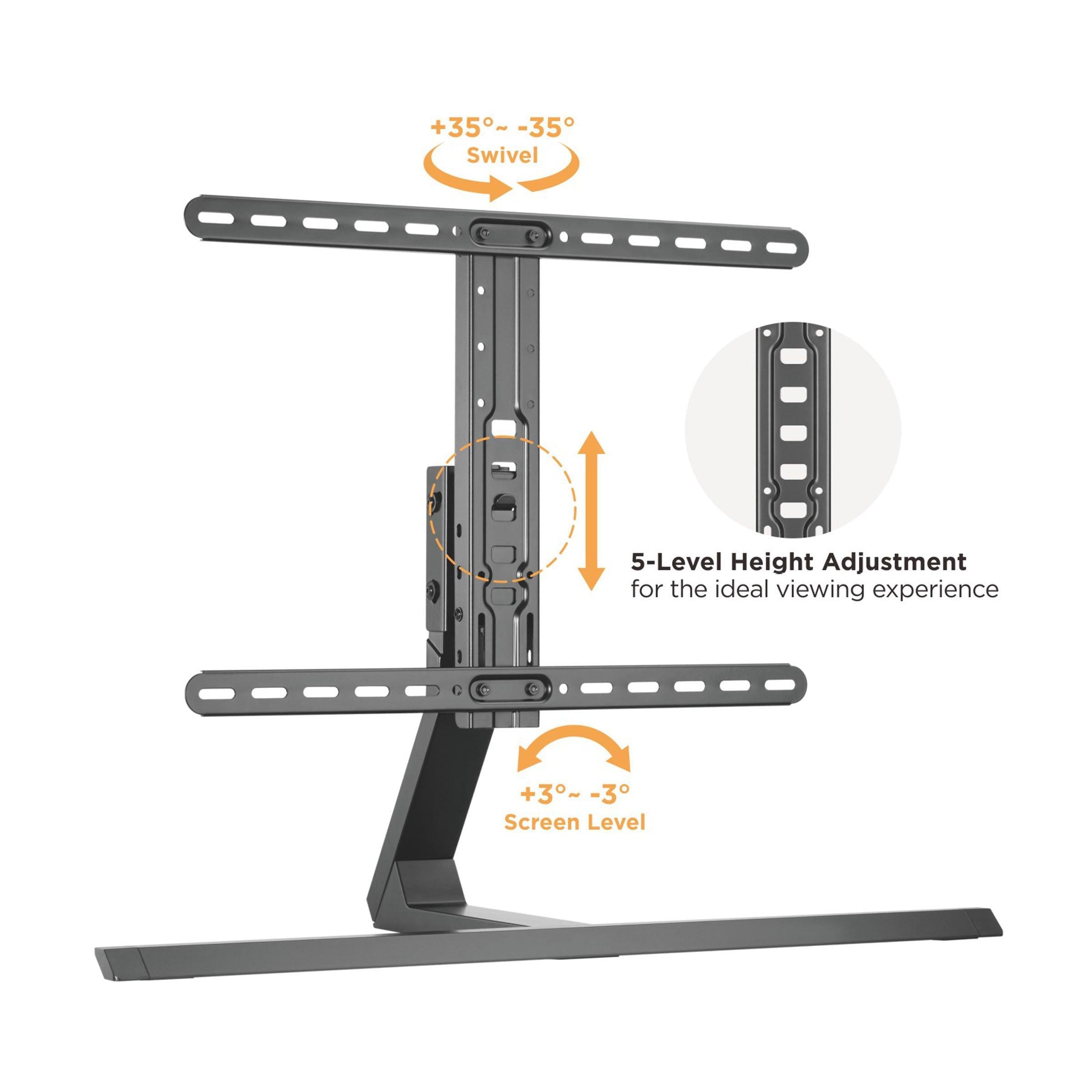 Atlantic Contemporary TV Stand, Tilt and Swivel, 37-75