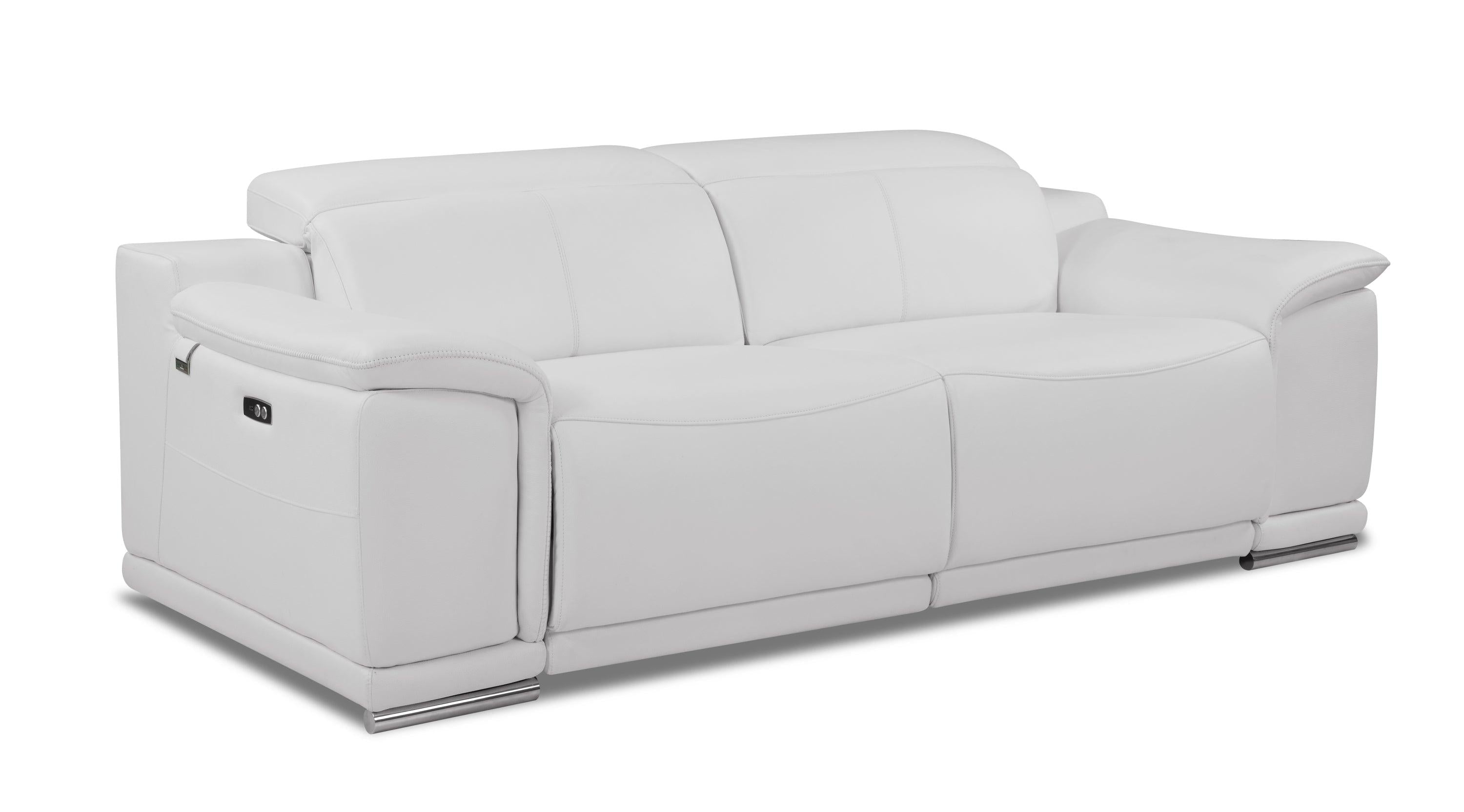 Global United Genuine Italian Leather Power Reclining Sofa image