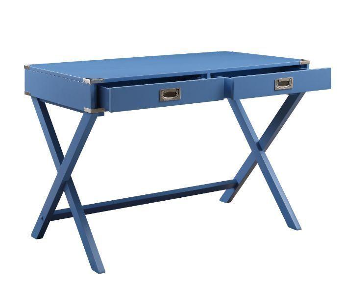 ACME Amenia Writing Desk, Blue Finish 93000