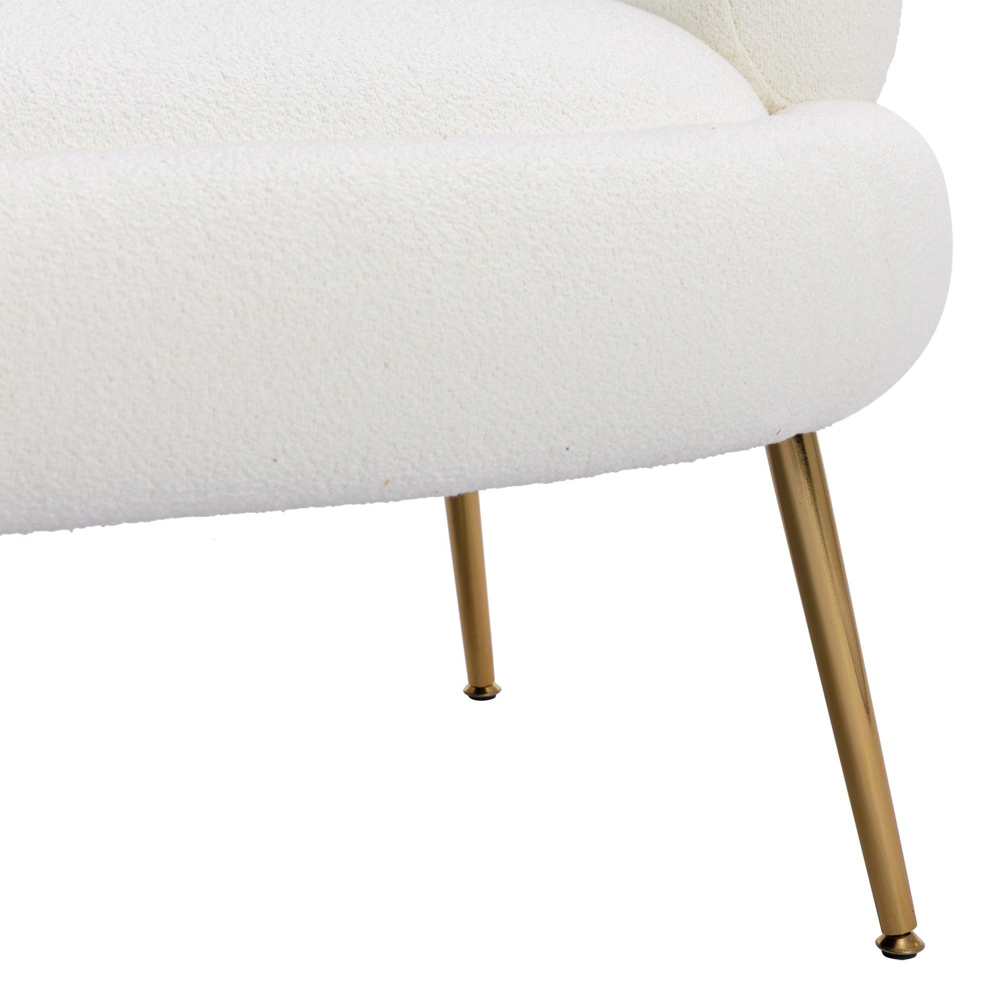 Accent  Chair  ,leisure sofa  with  Golden  feet