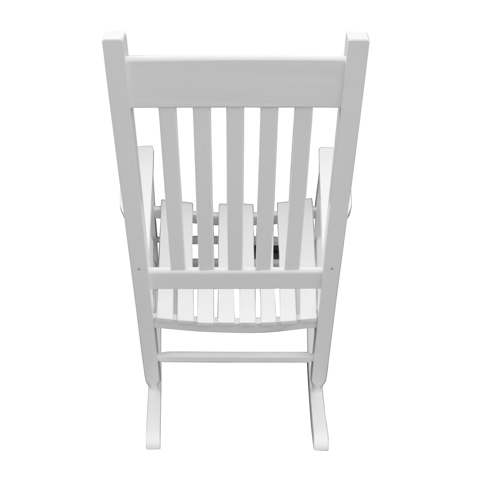 wooden porch rocker chair  WHITE