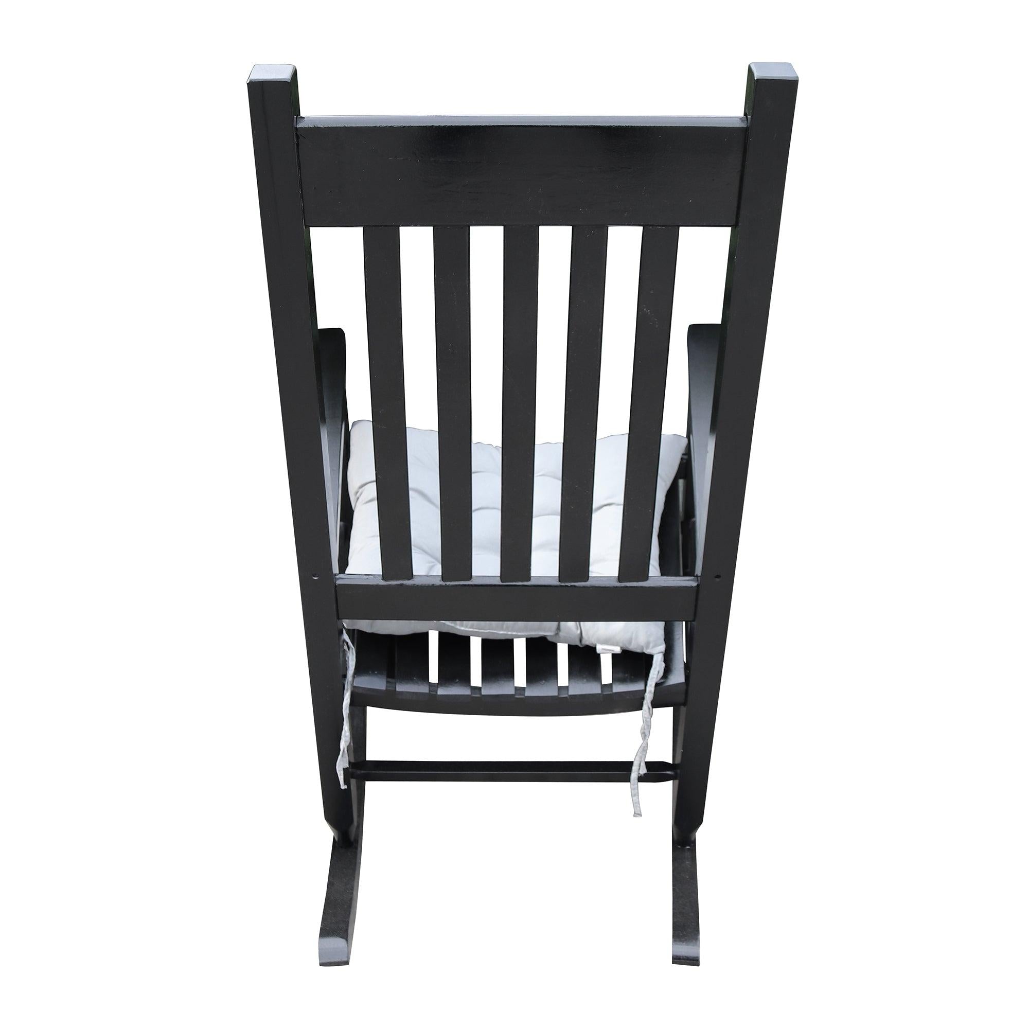 wooden porch rocker chair  Black