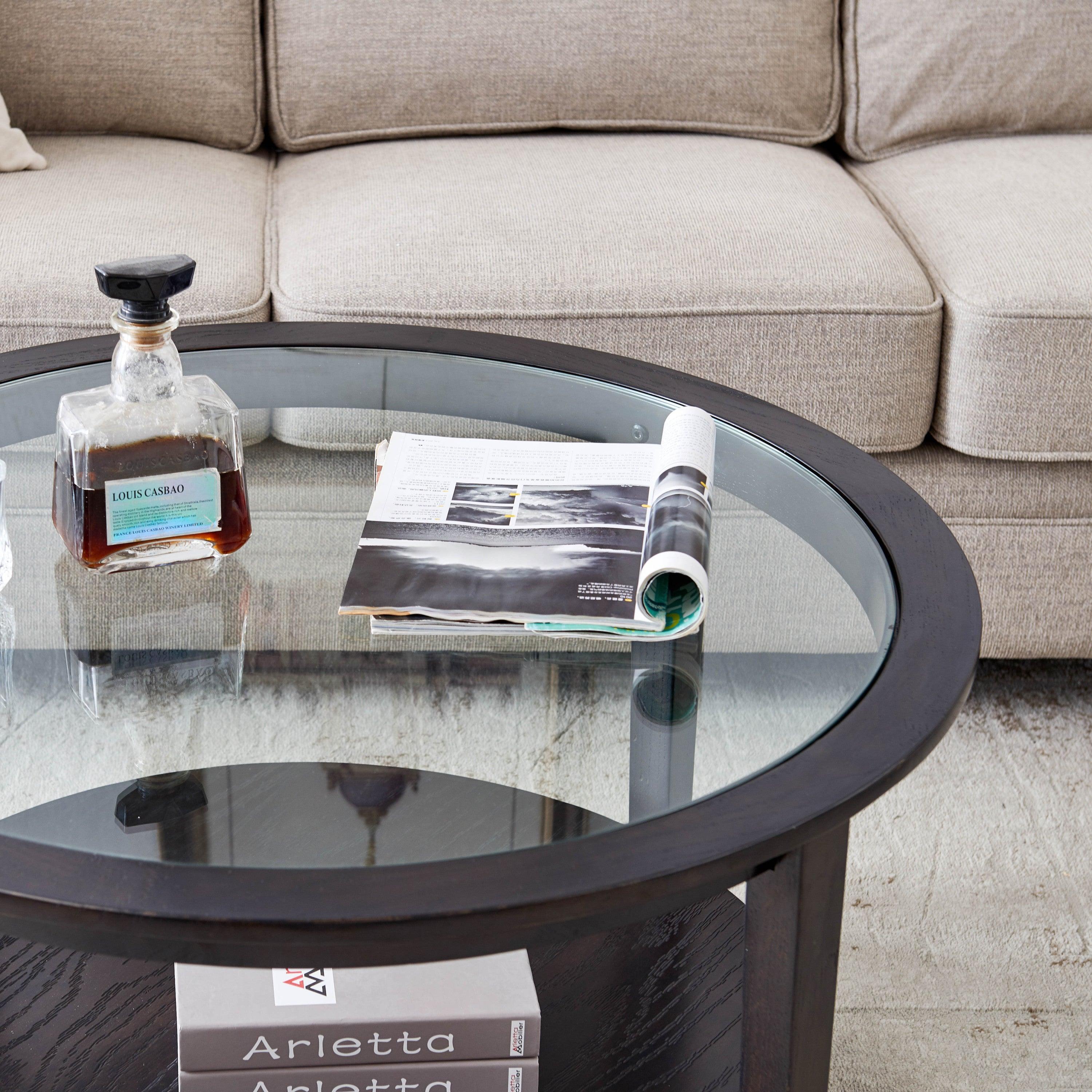 Glass Top Coffee Table