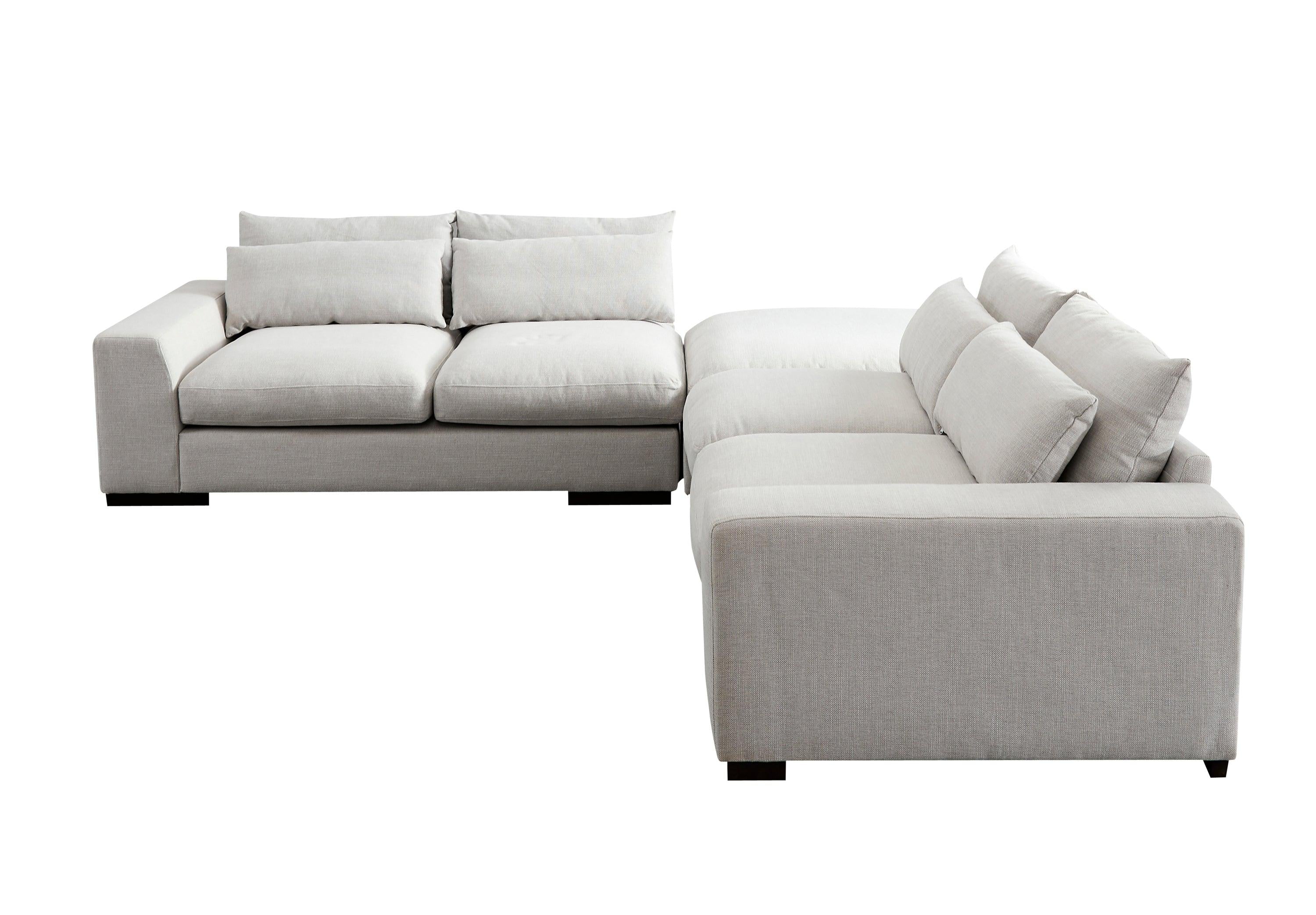 SOFA AND COMFORTABLE SECTIONAL SOFA LIGHT GREY（same as W223S00105，W223S01523，W223S01525。Size difference, See Details in page.）