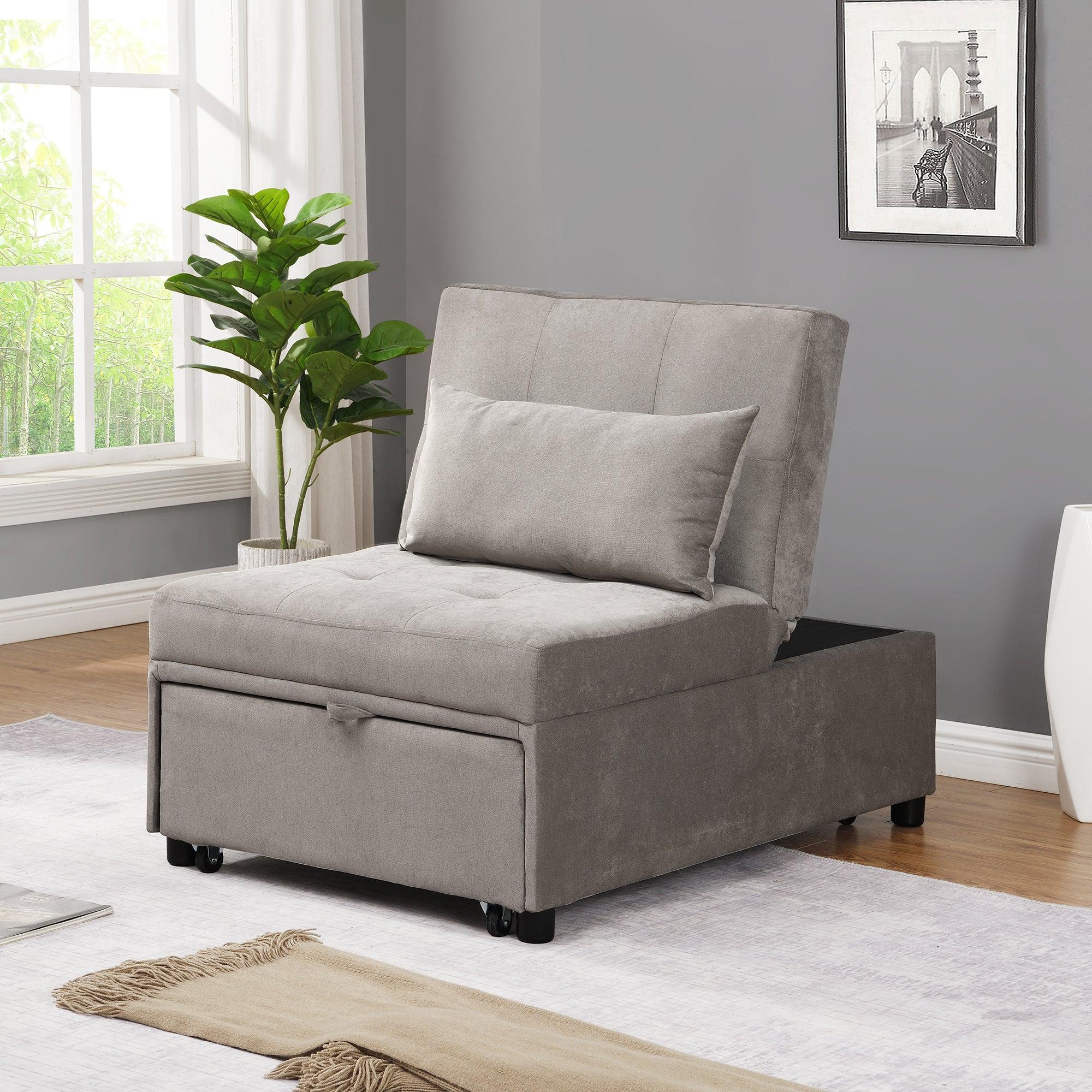 Folding Ottoman Sofa Bed（Gray） image