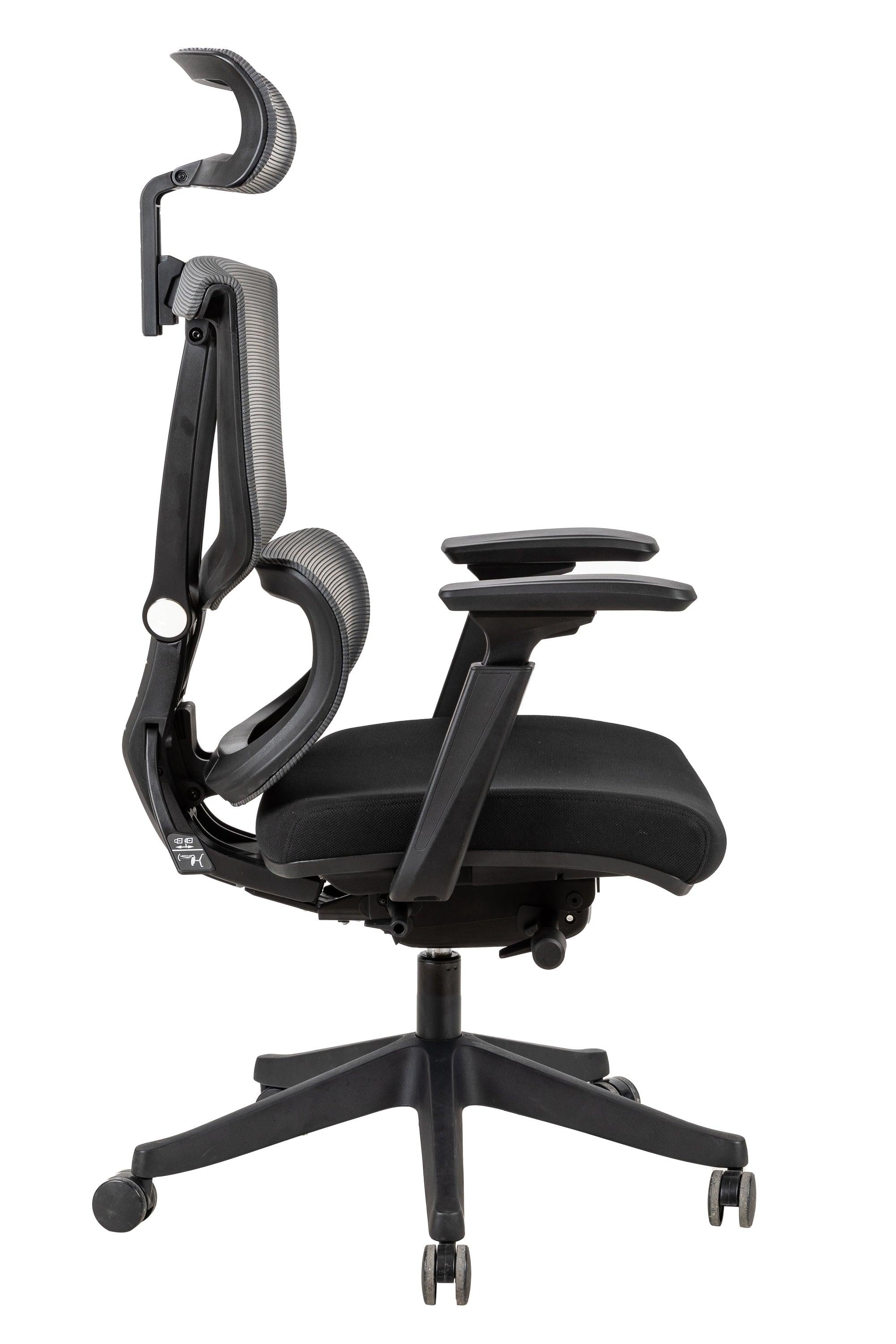 Big and tall Excusive ErOffice Chair with double backs and slide seats, Headrest and 3d armrest ,tilt function max degree is 128 °, 300LBS, Black