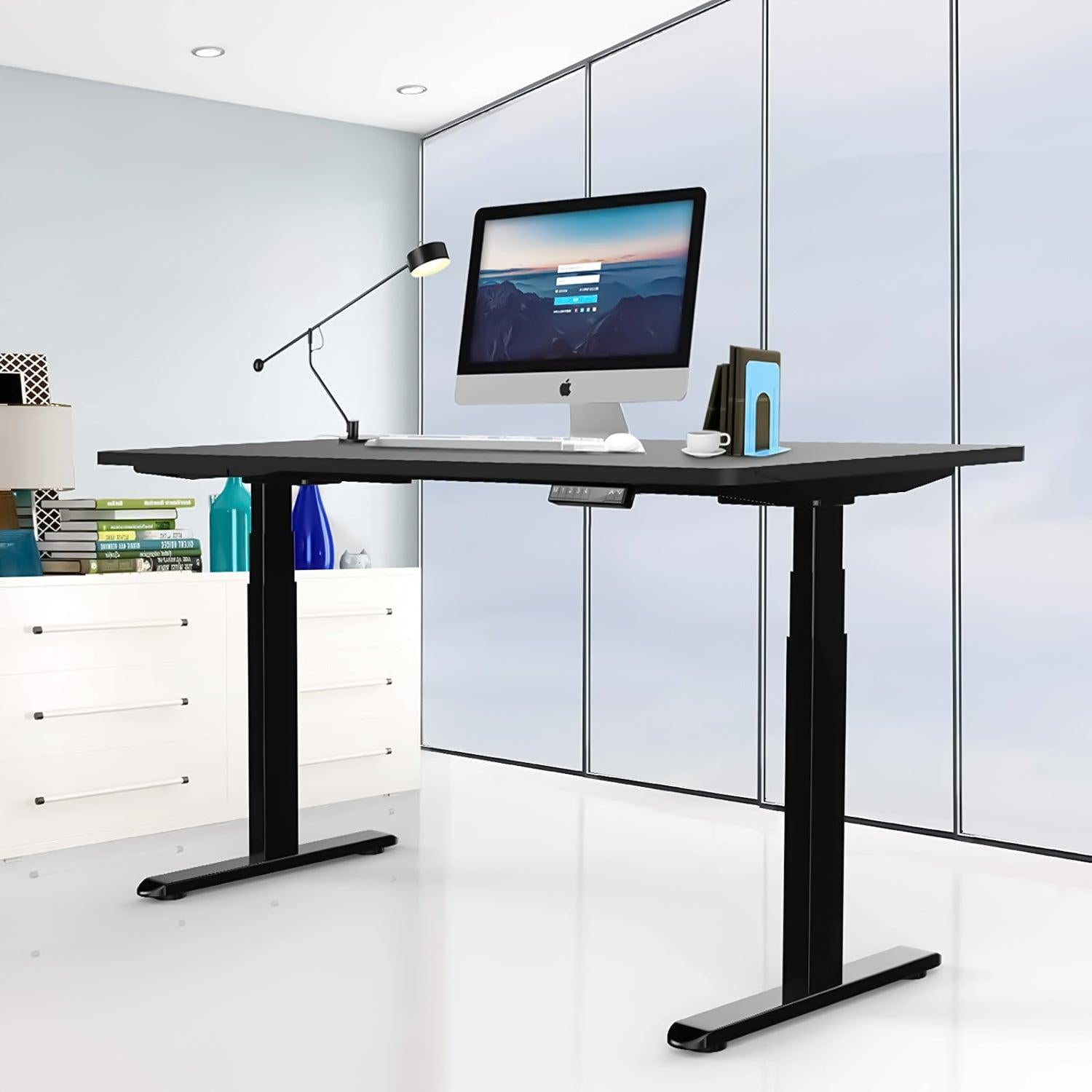 Electric Stand up Desk Frame - ErGear Height Adjustable Table Legs Sit Stand Desk Frame Up to  Ergonomic Standing Desk Base Workstation Frame Only