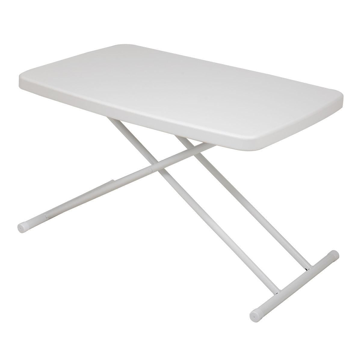 Folding Table Writing Desk with Adjustable Height for Study Office Home Use