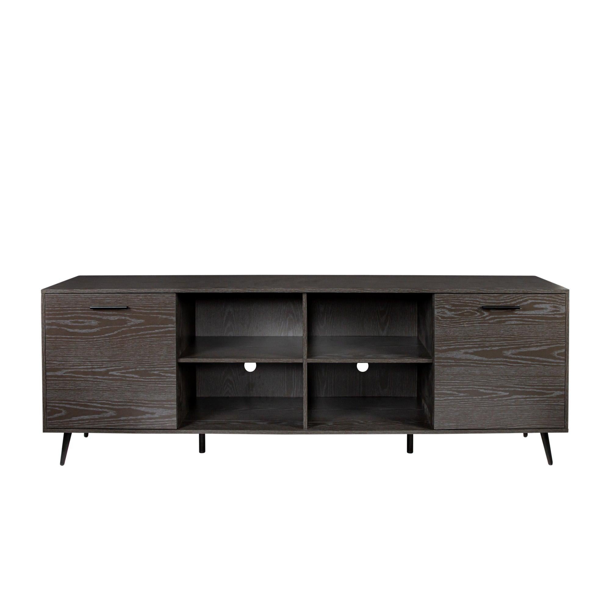 TV Stand Mid-Century WoodModern Entertainment Center AdjustableStorage Cabinet TV Console for Living Room