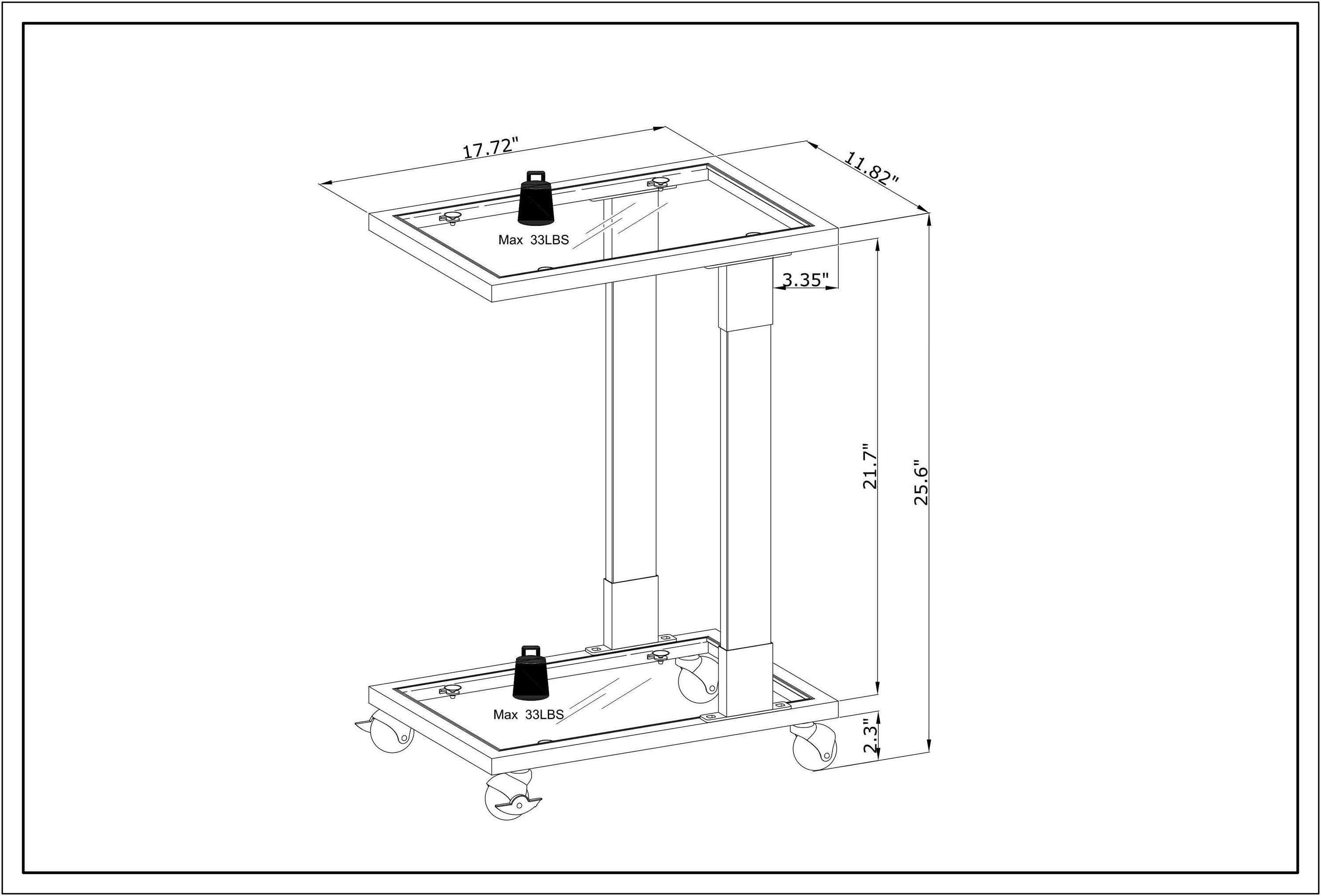 lden Side Table, Acrylic Sofa Table, Glass Top C Shape Square Table with Metal Base for Living Room, Bedroom, Balcony Home and Office