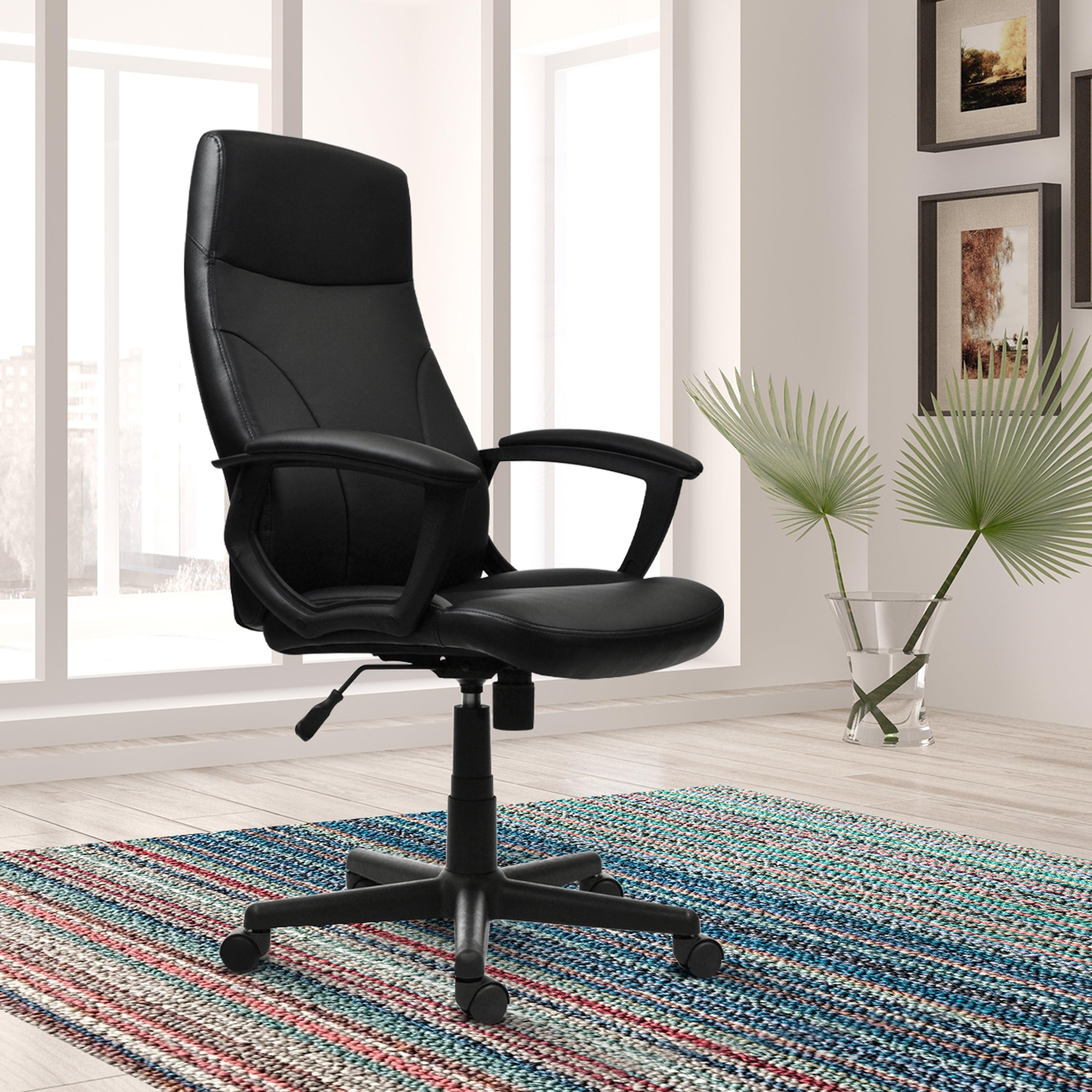 Techni Mobili Medium Back Executive Office Chair, Black image