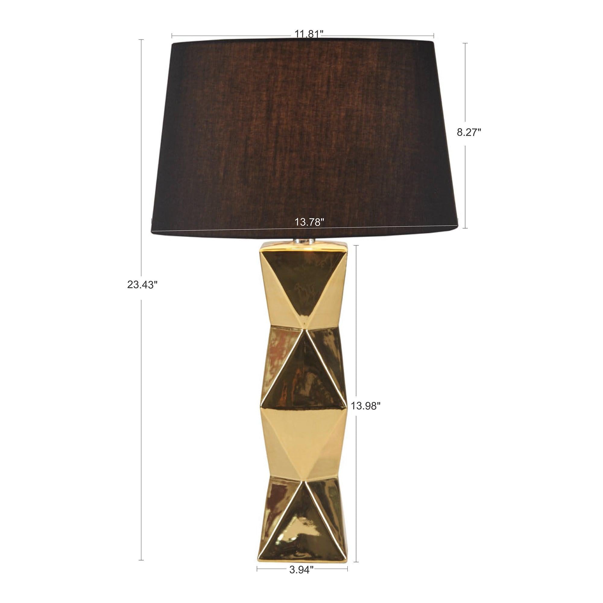 Kenlyn Geometric Ceramic Table Lamp