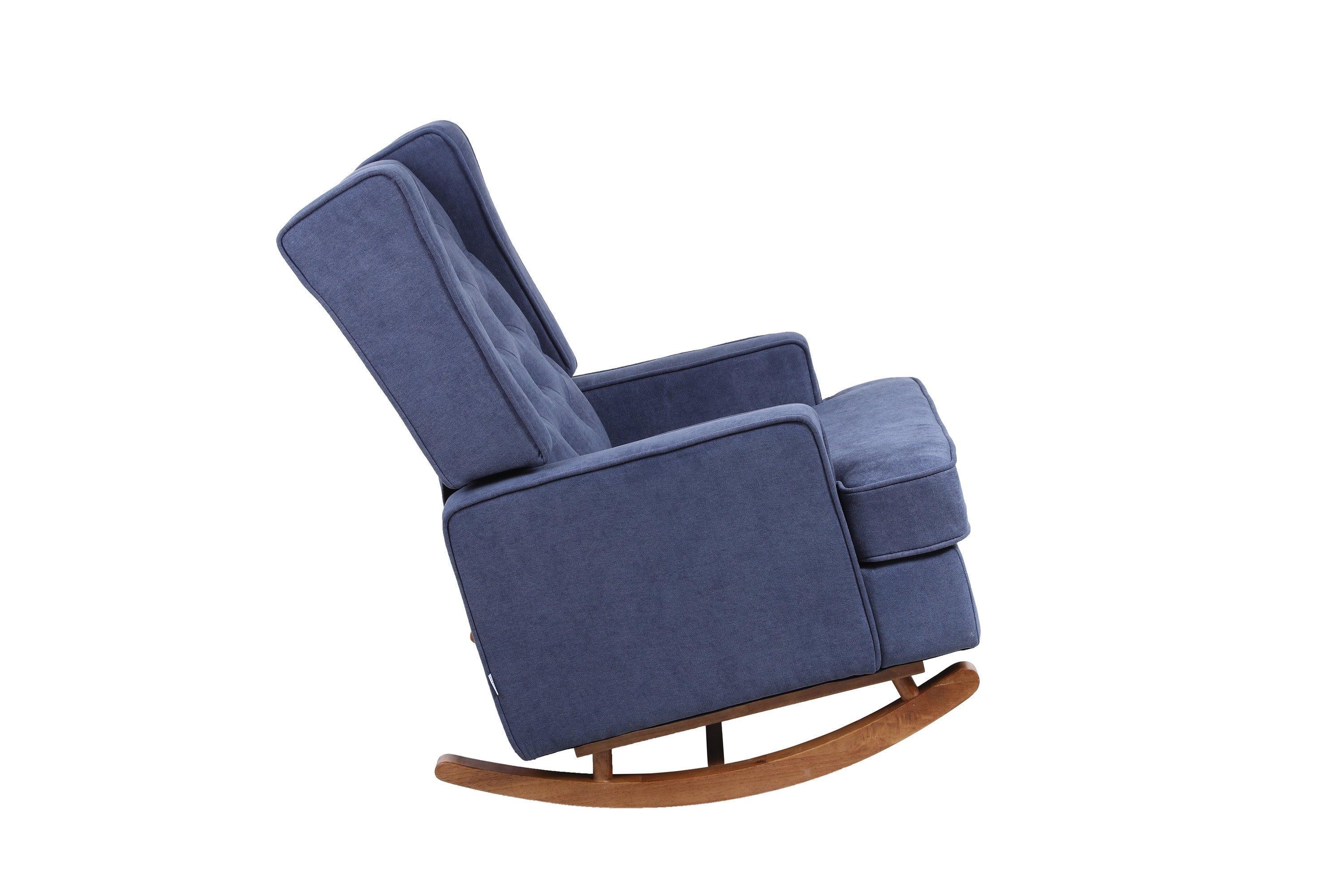 living  room Comfortable  rocking chairAccent chair  Navy  fabric