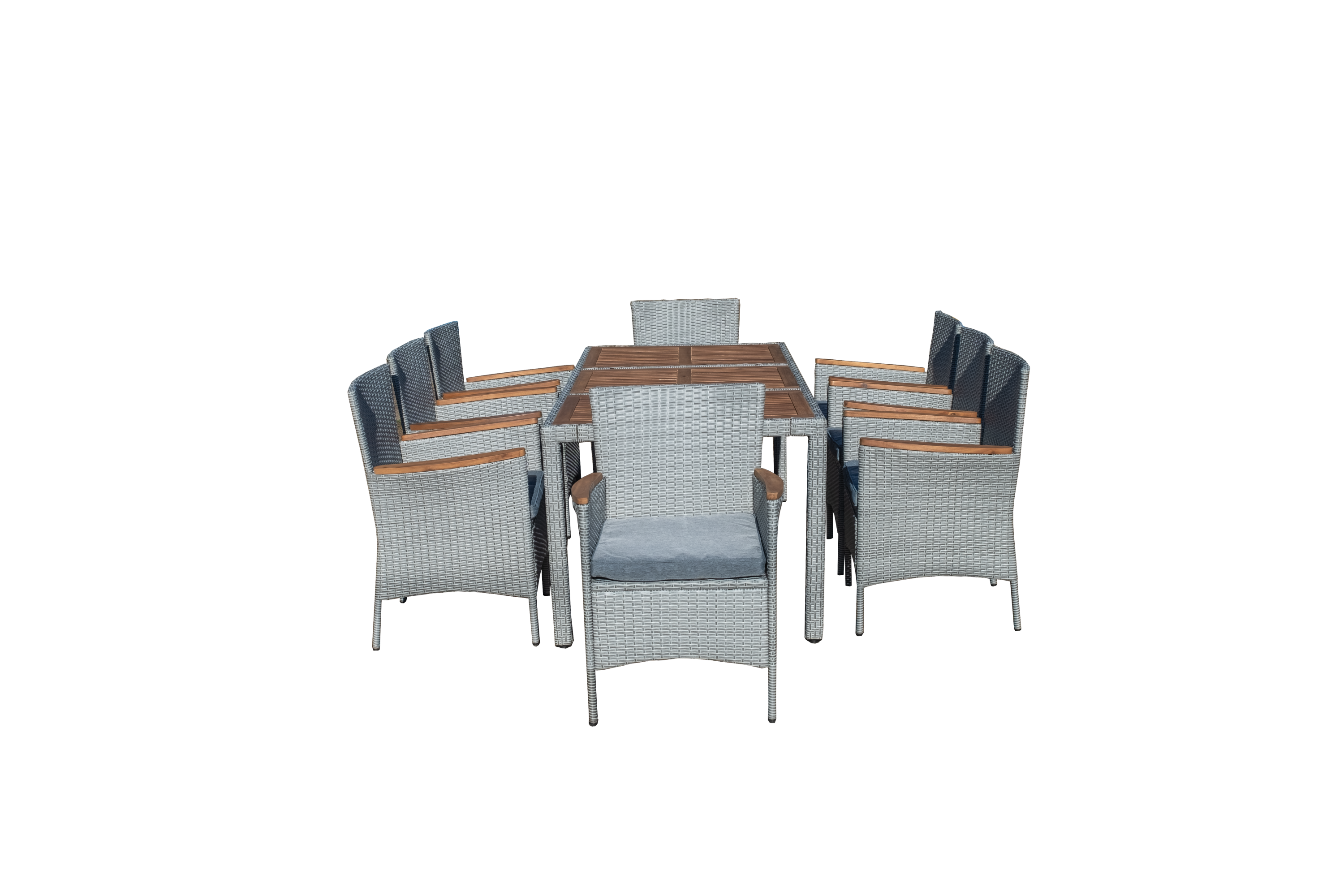 Mare Blu Shimme – 9 Piece Dining Set 8 Chairs 1 Table