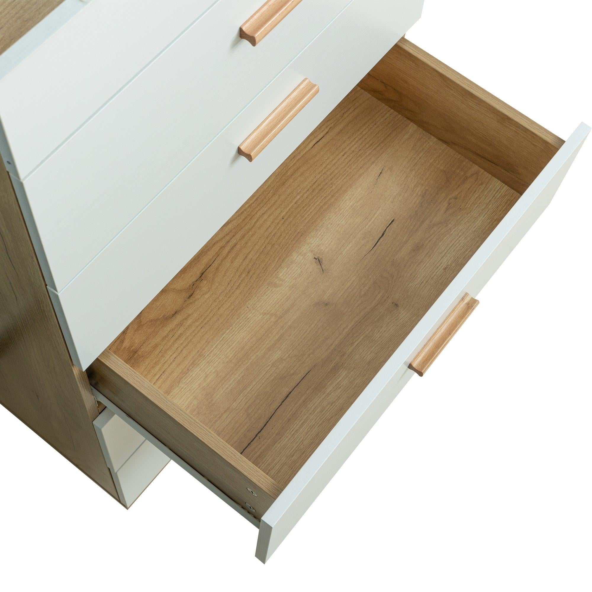 DRAWER CABINET，BAR CABINET, Sideboard，storge cabinet, solid wood handles and foot stand,Open the cover plate, with makeup mirror，Can be placed in the living room, bedroom, cloakroom and other places