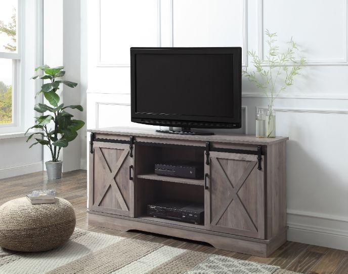 ACME Bennet TV Stand, Gray Finish 91855 image