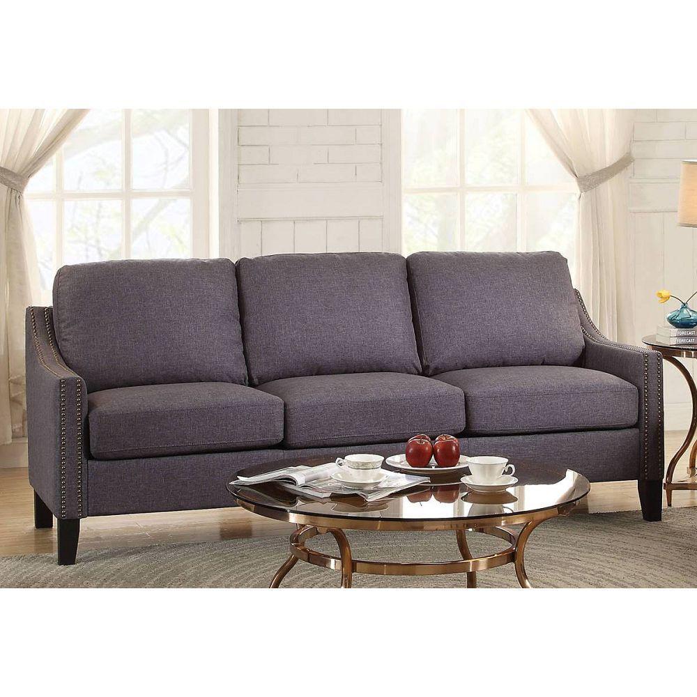 ACME Zapata Sofa in Gray Linen 53755