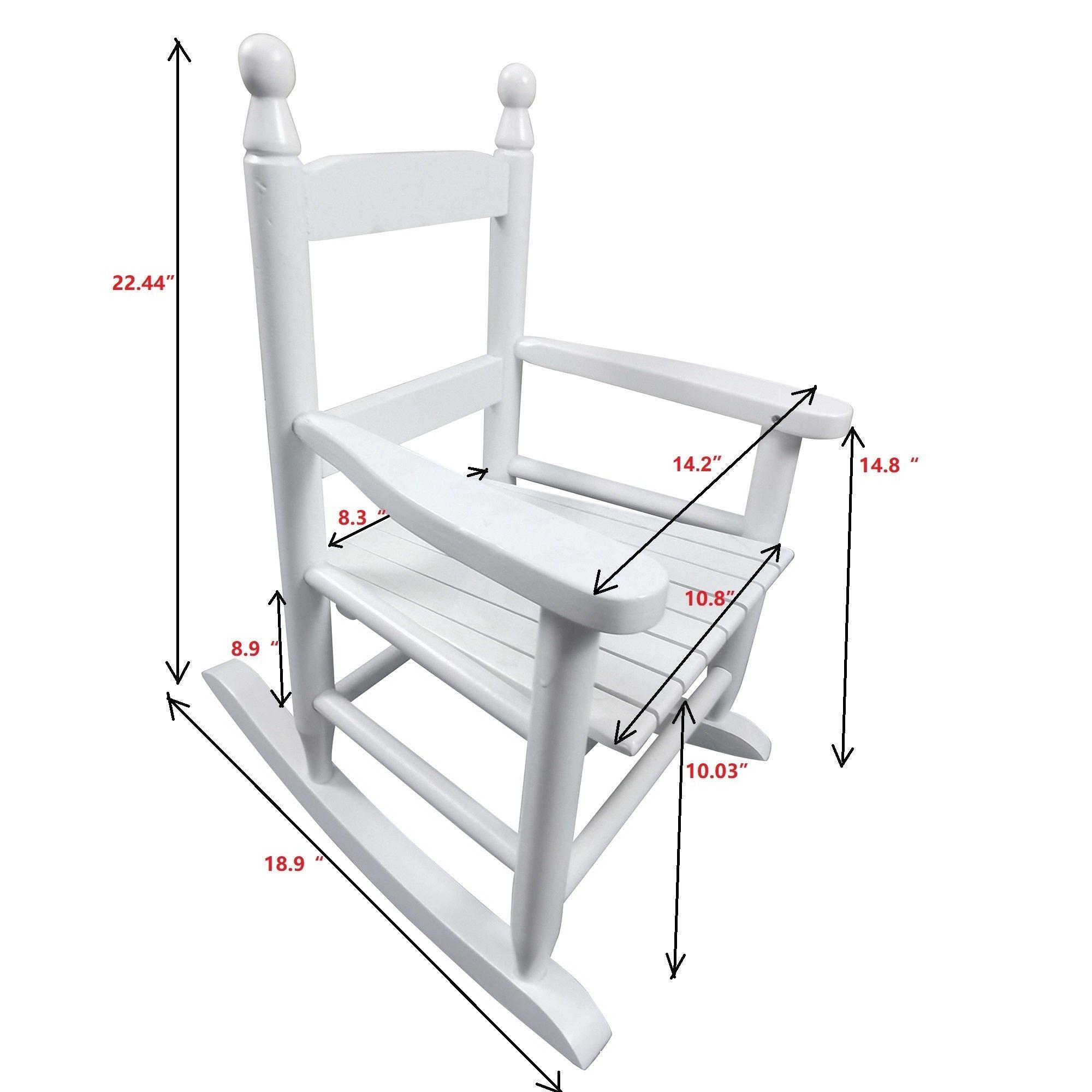 Children's  rocking white chair- Indoor or Outdoor -Suitable for kids-Durable