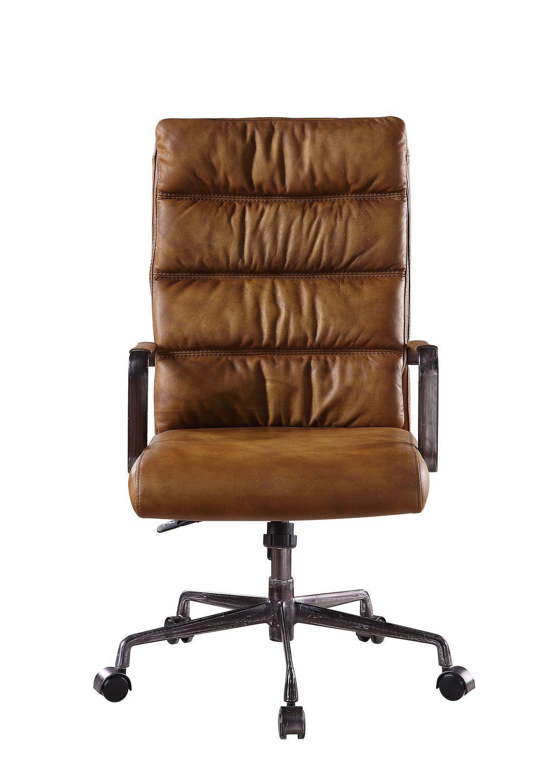 ACME Jairo Office Chair, Sahara Top Grain Leather 92566