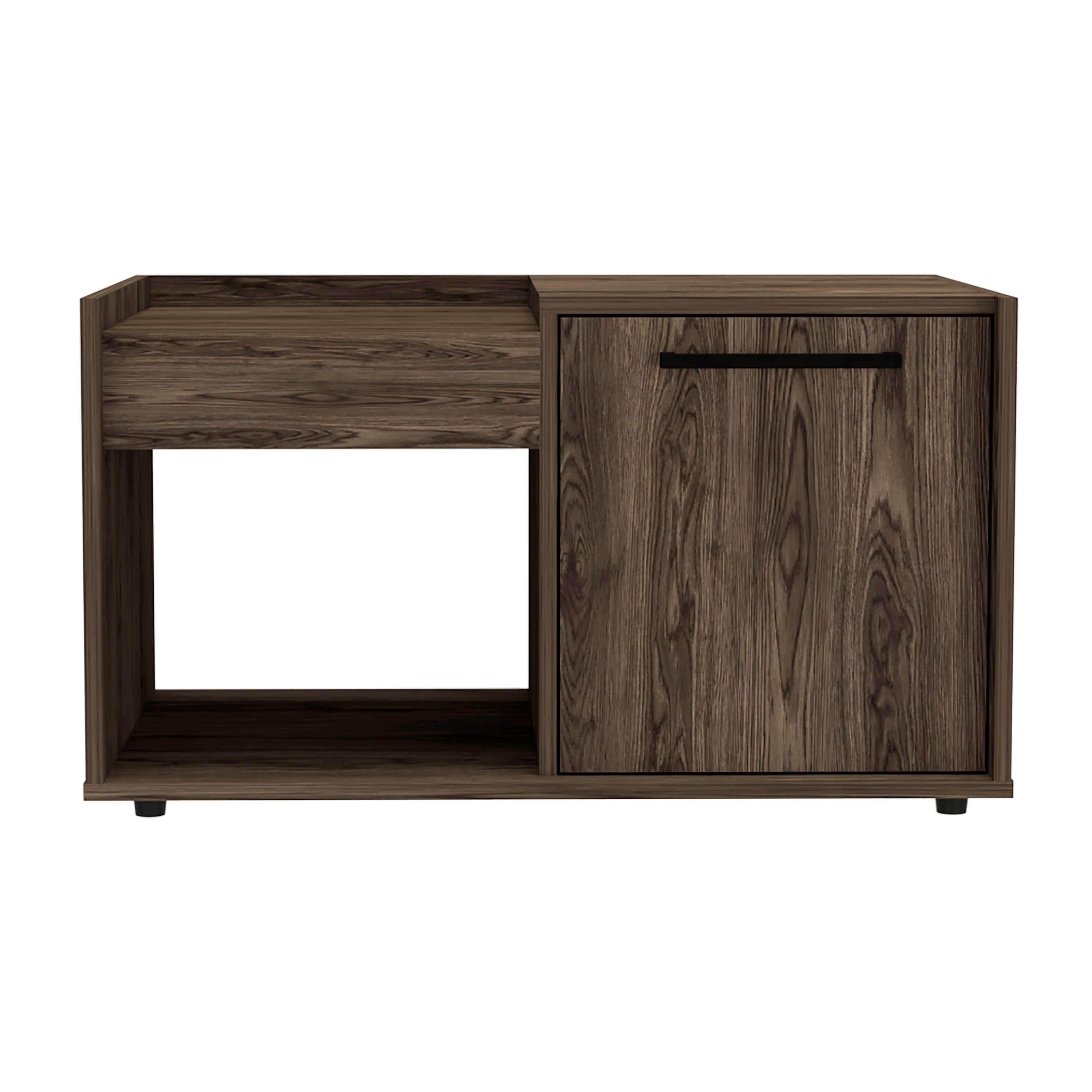 Tualatin 2-Shelf Coffee Table Dark Walnut image